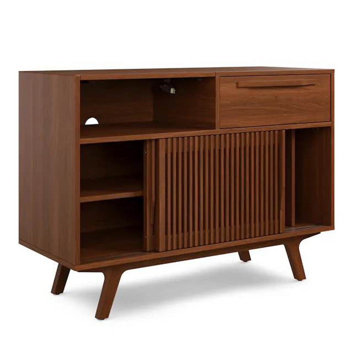 New Article Jokuna 48” Vinyl Media Unit – Walnut – $999 Retail – Delivery Available