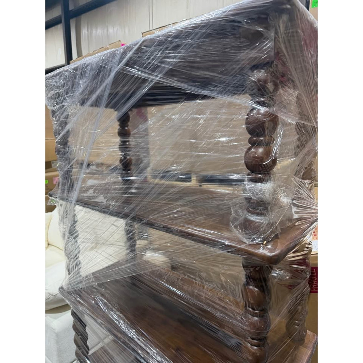 Birch Lane Isabel Solid Wood Spindle Étagère / Bookcase New Open Box $2299 Retail - Delivery Avail