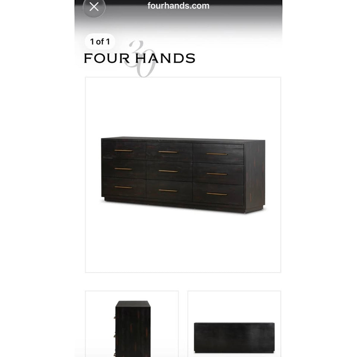 New Four Hands Suki 88” 9-Drawer Dresser – $2,599 Retail – Delivery Availablee