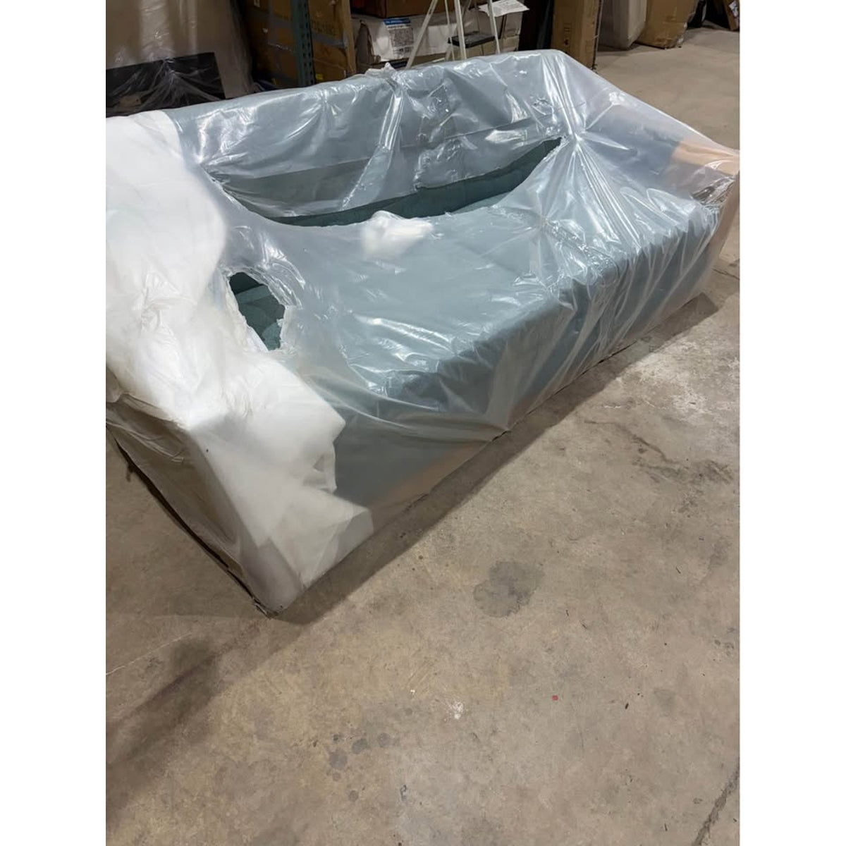 Joybird Hughes Queen Sleeper Sofa | Sea Glass Blue Fabric | Retail $3,800+ | Delivery Available