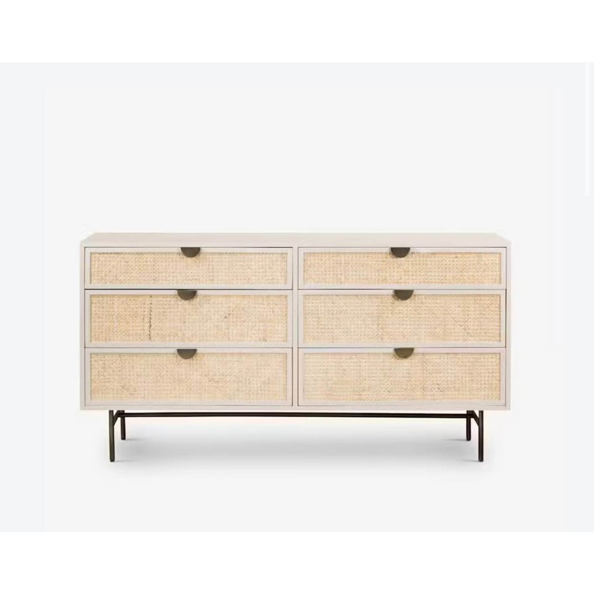 Joybird Sophia Dresser 6 Drawer  | New Open Box | Retail $2,199 - Matte Alabaster Delivery Available