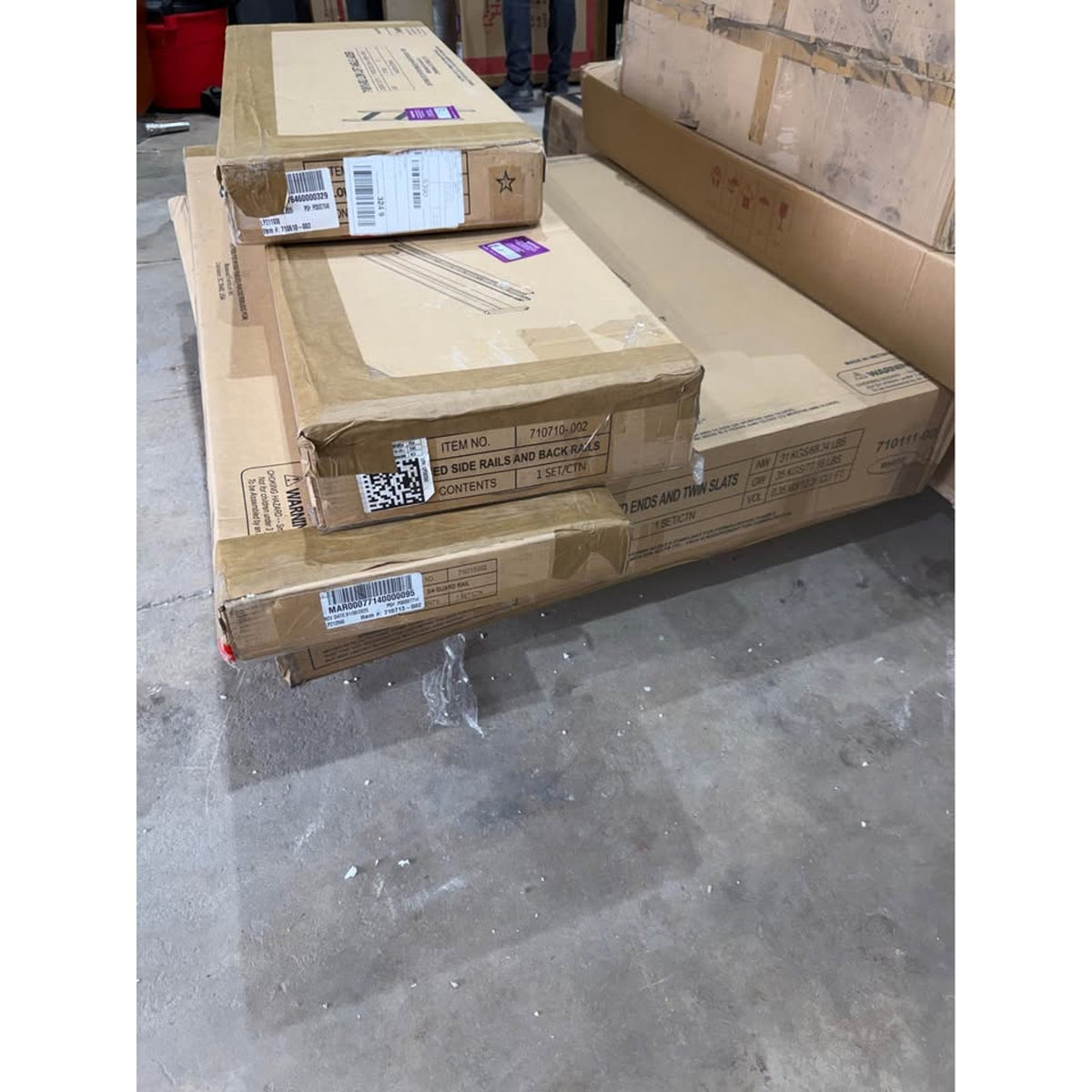 New White Solid Wood Twin Loft Bed – Open Bottom – Retail $929 – Delivery Availablee