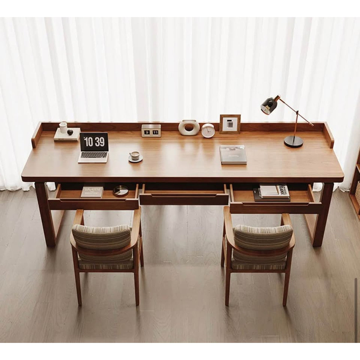 New Groove Interior Solid Wood 3-Drawer Desk – Open Box – Delivery Available