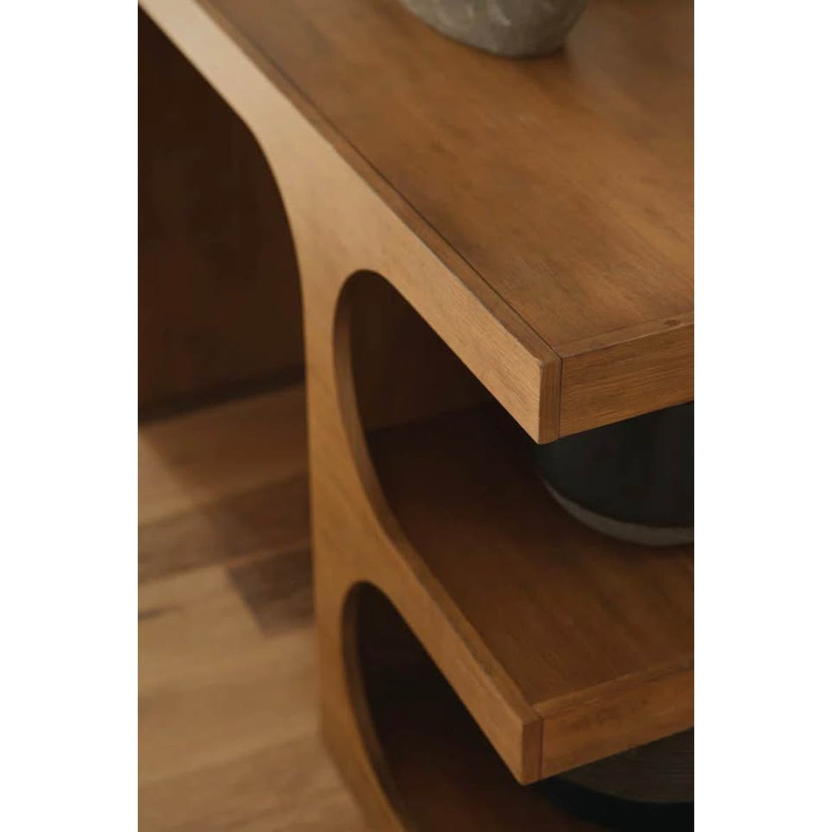 Solid Wood Writing Desk by Joss & Main Celie – Sculptural Modern Oak Desk - Delivery Available