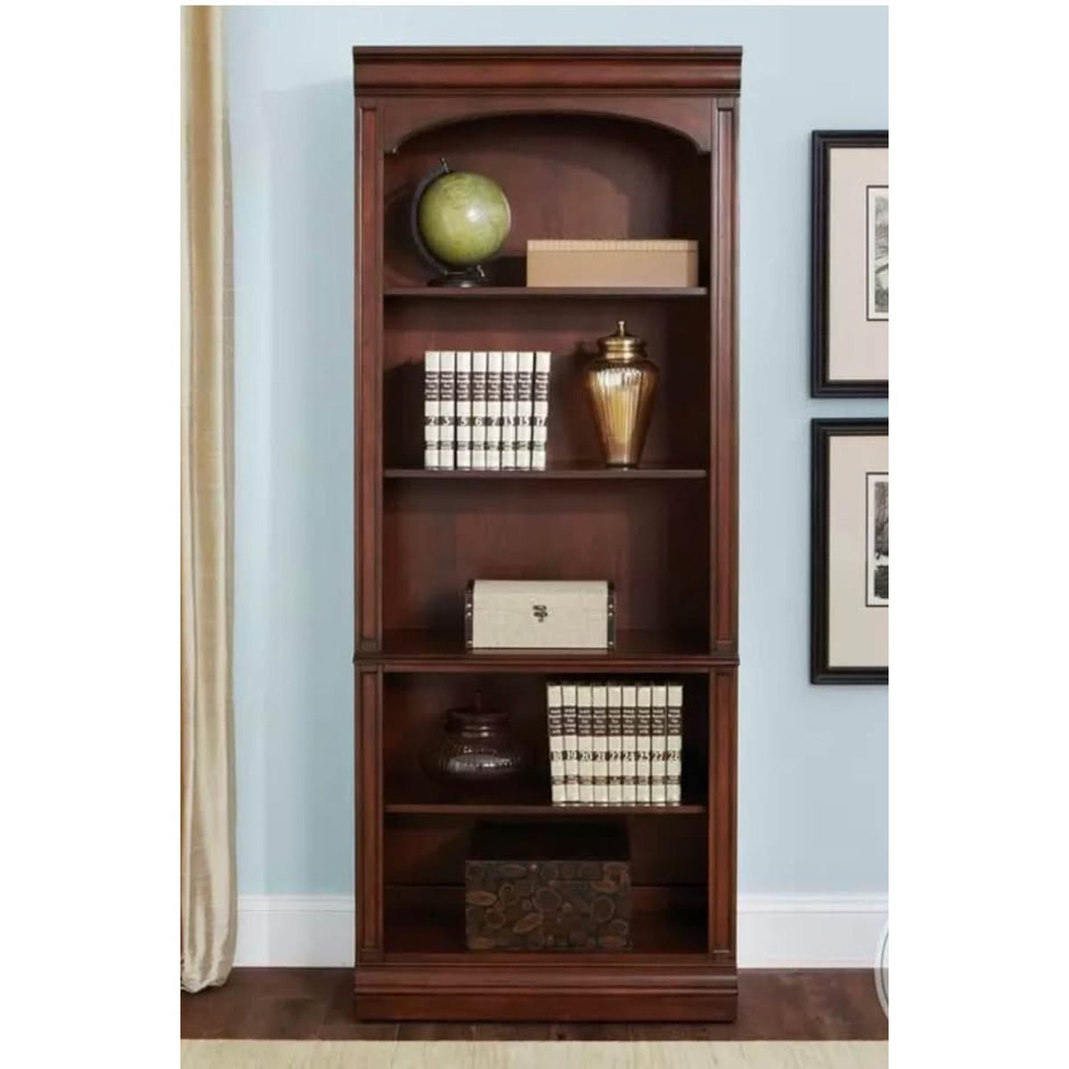 Liberty Furniture Brayton Manor Executive Bookcase Cognac Finish - $1100 Retail Delivery Available