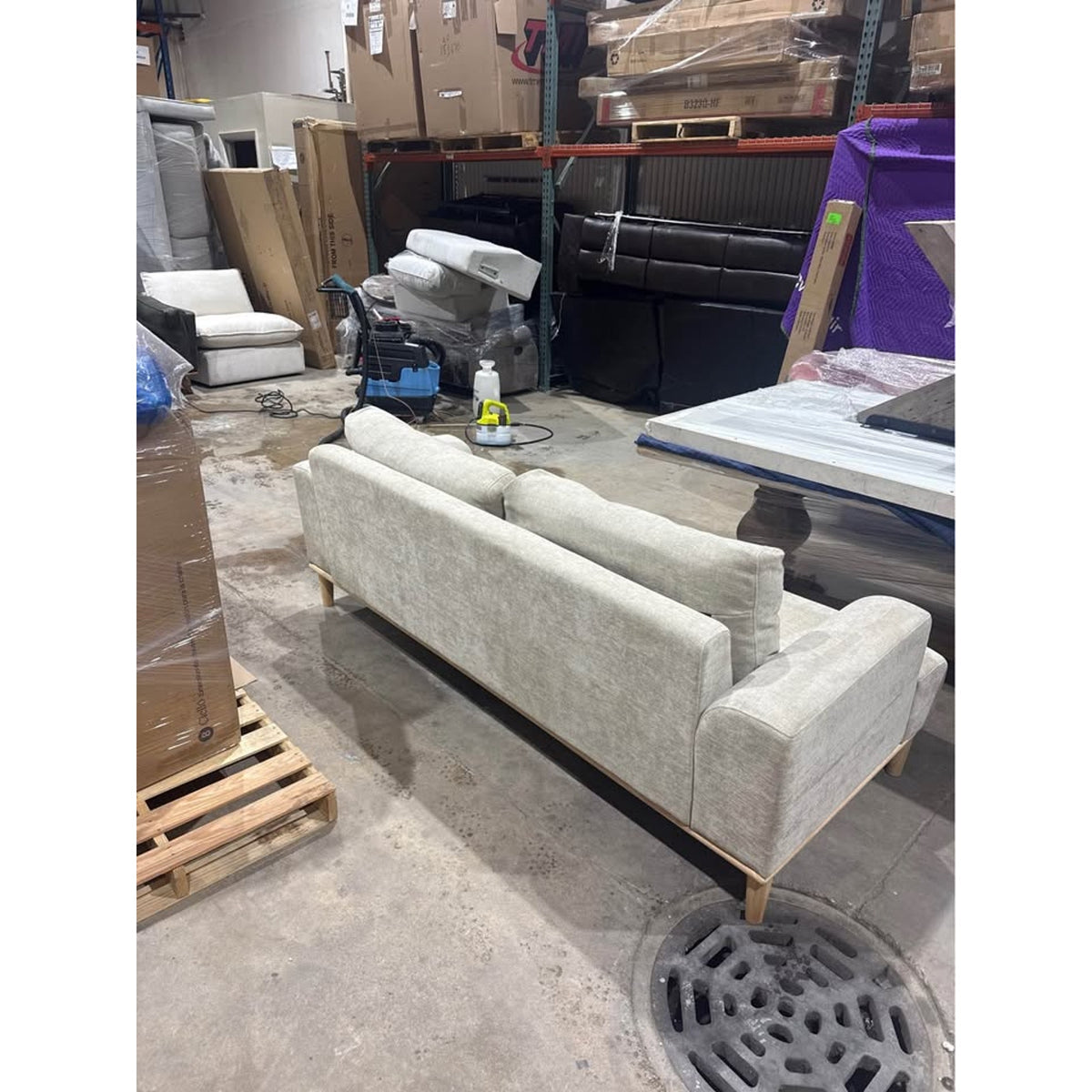 New 84” Khaki Sofa – $1,300 Retail – Delivery Available