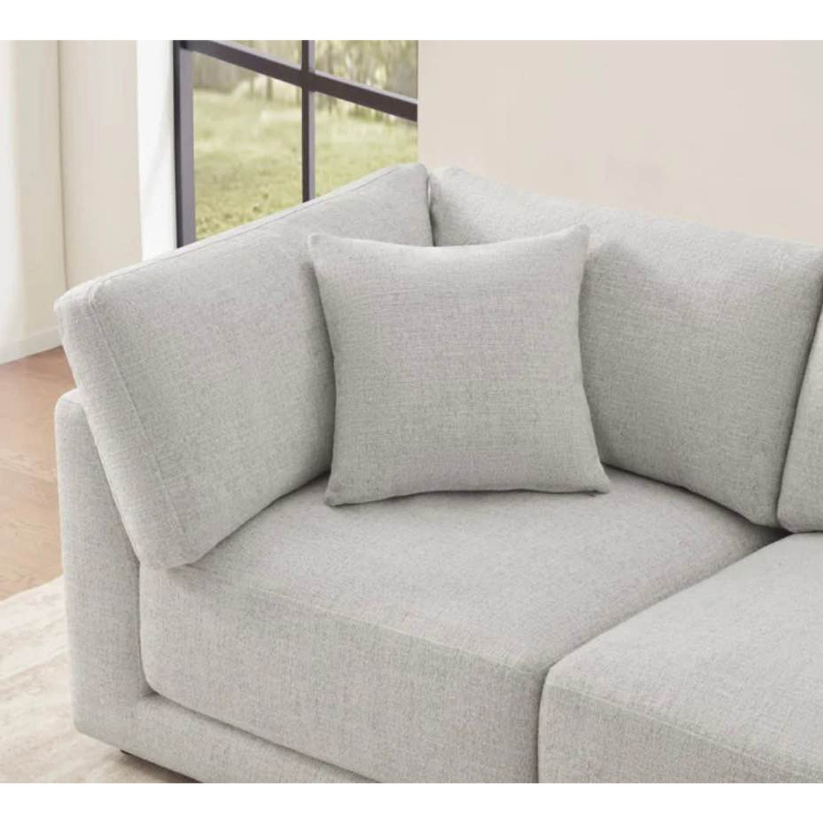 Costco Dayna 4-Piece Modular Sectional Sofa | Light Gray Fabric Couch | Aiden & Ivy Delivery Avail
