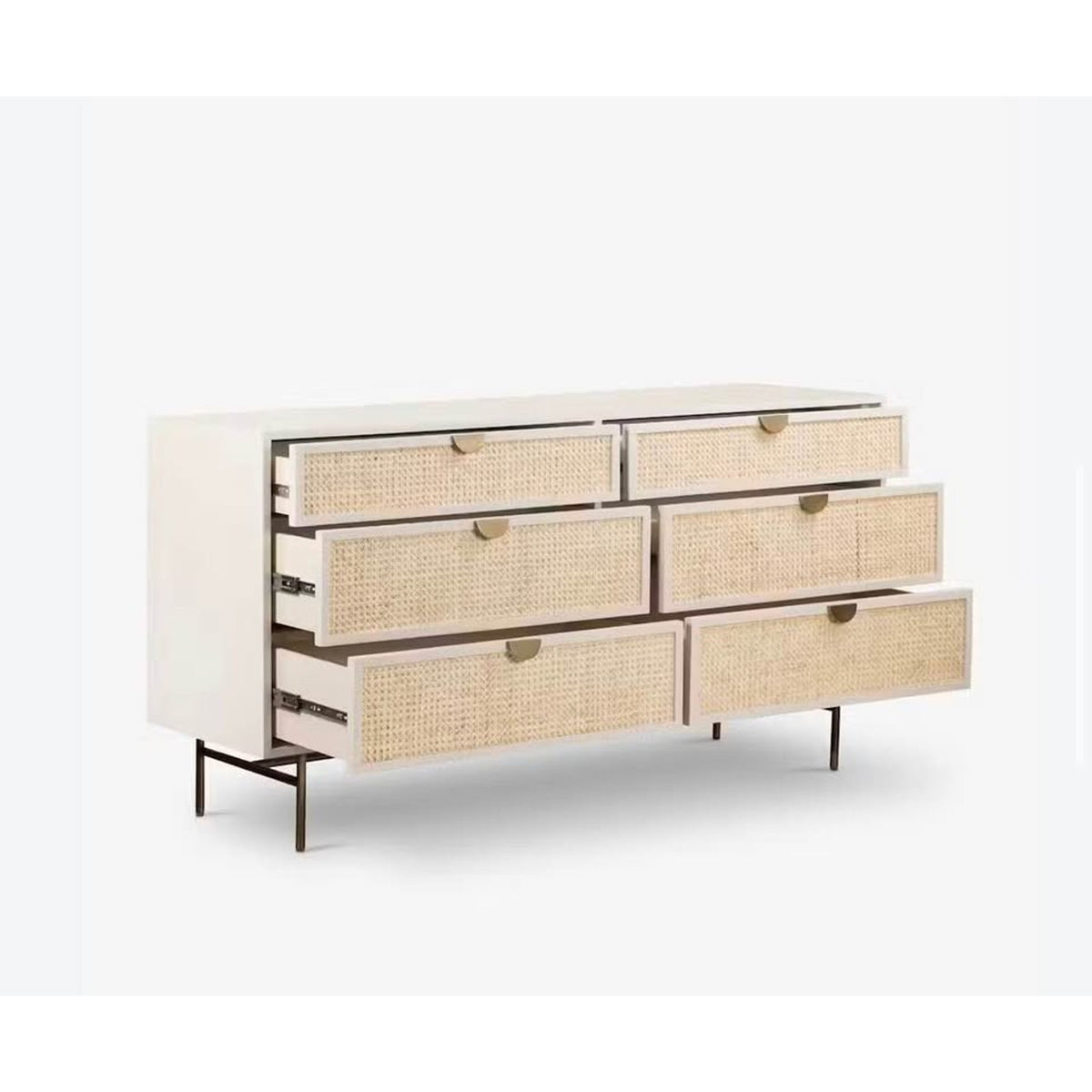 Joybird Sophia Dresser 6 Drawer  | New Open Box | Retail $2,199 - Matte Alabaster Delivery Available