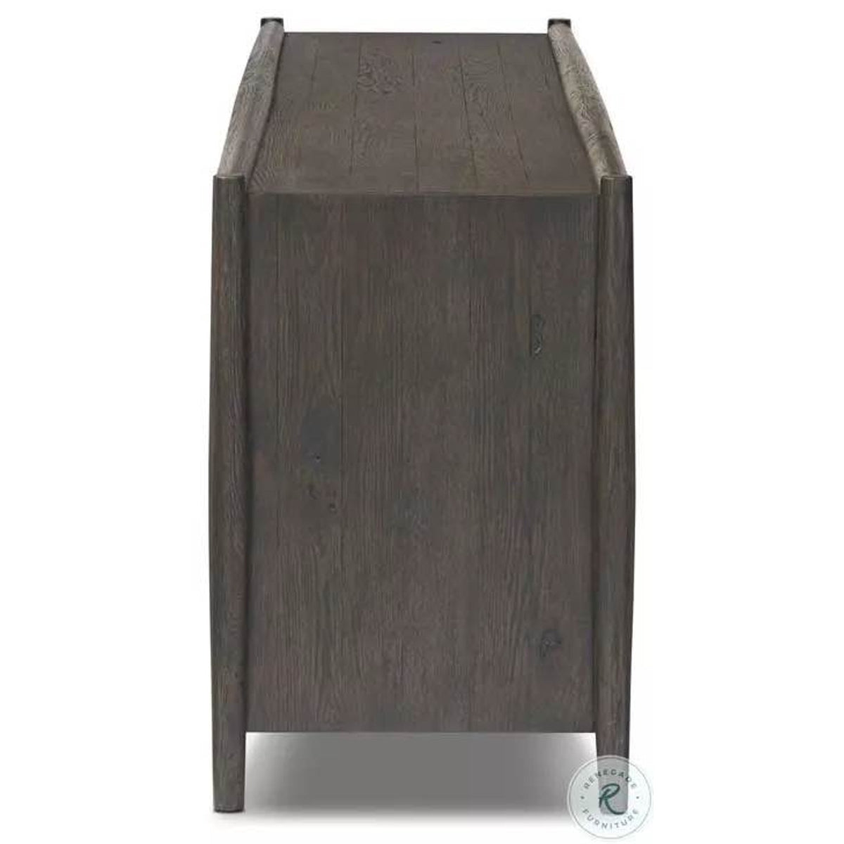 Four Hands Glenview 94” 6-Door Sideboard – Smoked Black – Retail $2,899 – Delivery Available