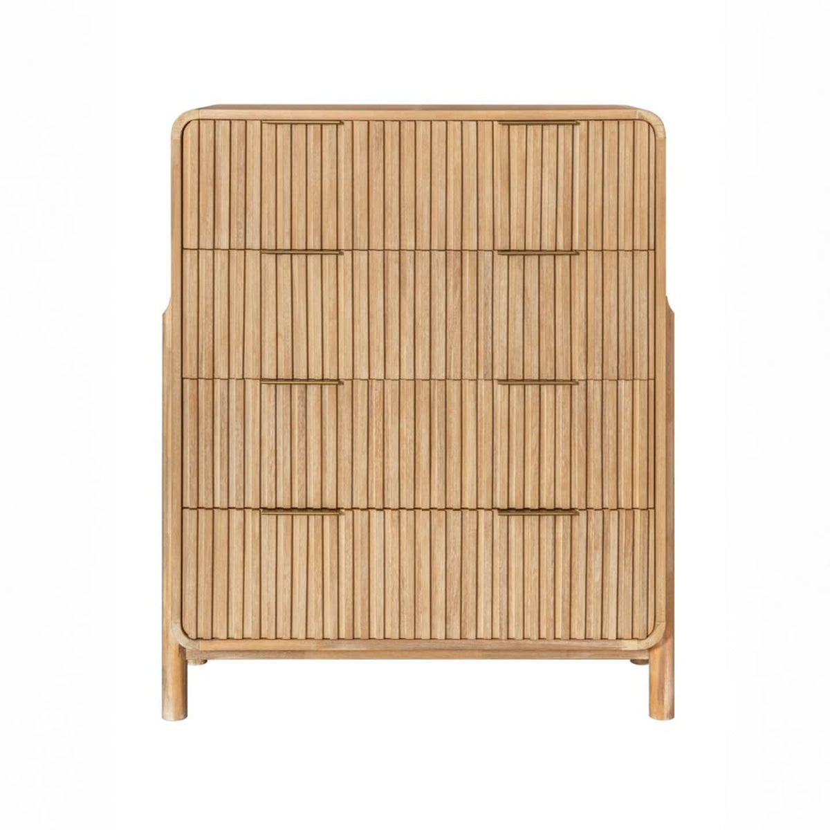 New Modrest Mikala 4-Drawer Natural Oak Chest – Retail $965 – Delivery Available