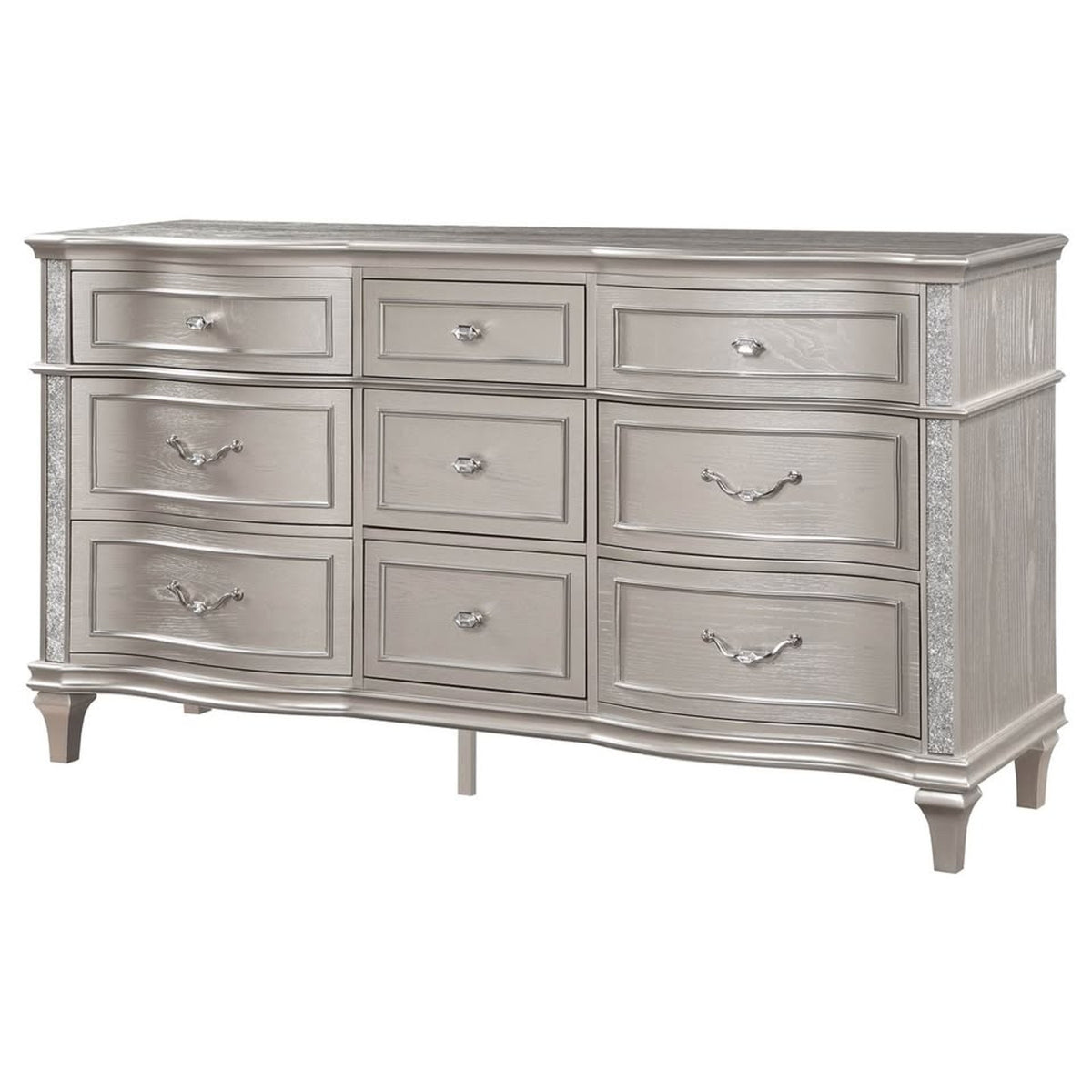 NEW OPEN BOX | Coaster Evangeline 9-Drawer Dresser – Silver Oak | RETAIL $1,790 | DELIVERY AVAILABLE