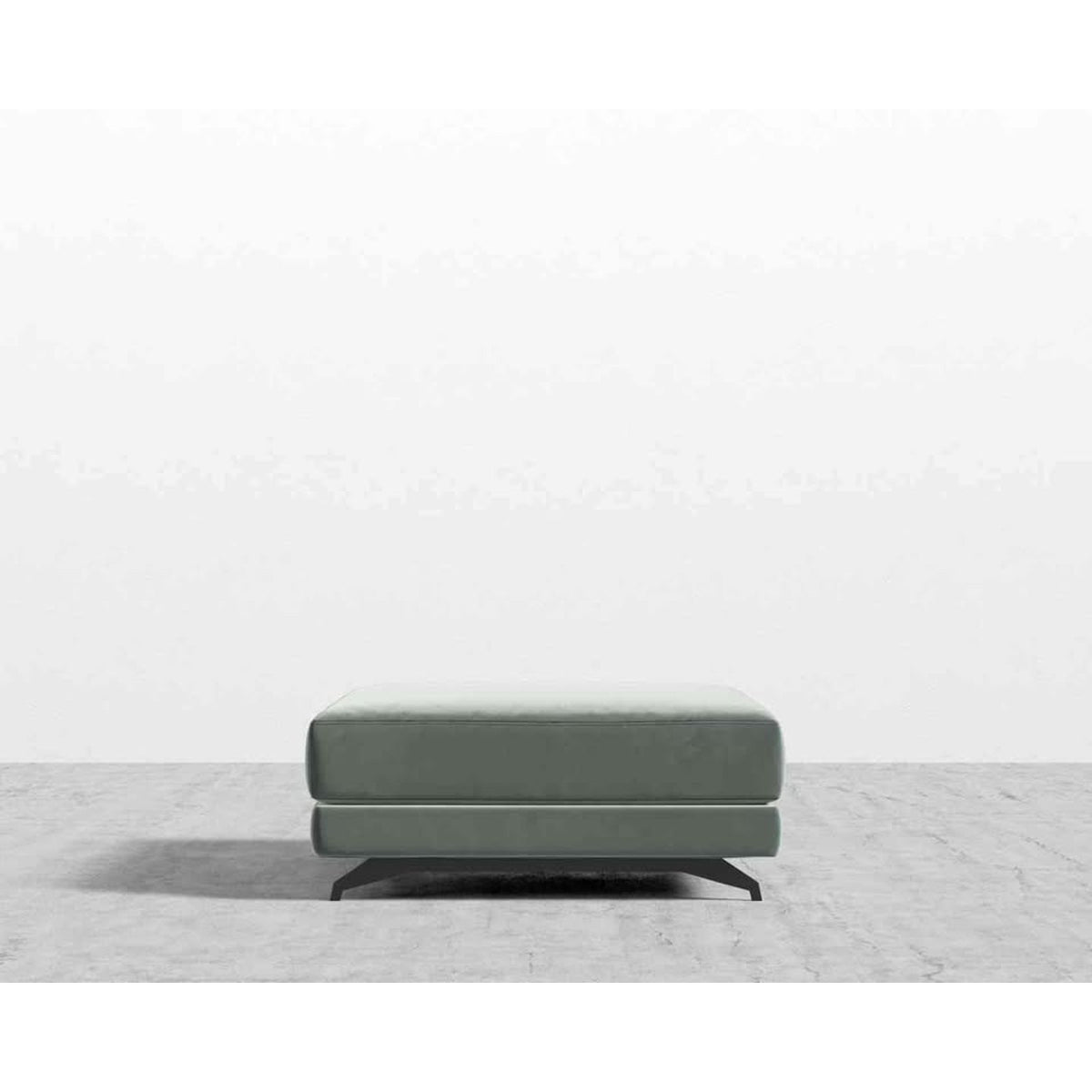 Rove Concepts Berlin Ottoman – Designer Modern Ottoman - Moonstone Green 
Delivery Available