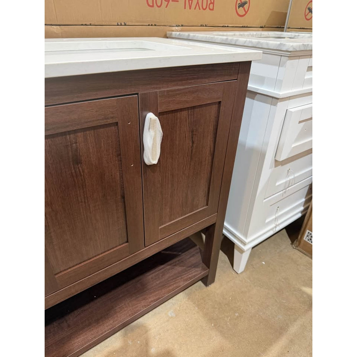 60” Double Sink Bathroom Vanity – Handyman Special – Delivery Available