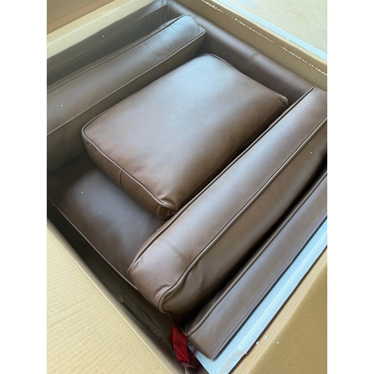 Leather Lounge Chair – Charme Chocolate – $1,099 Retail – Open Box – Delivery Avail