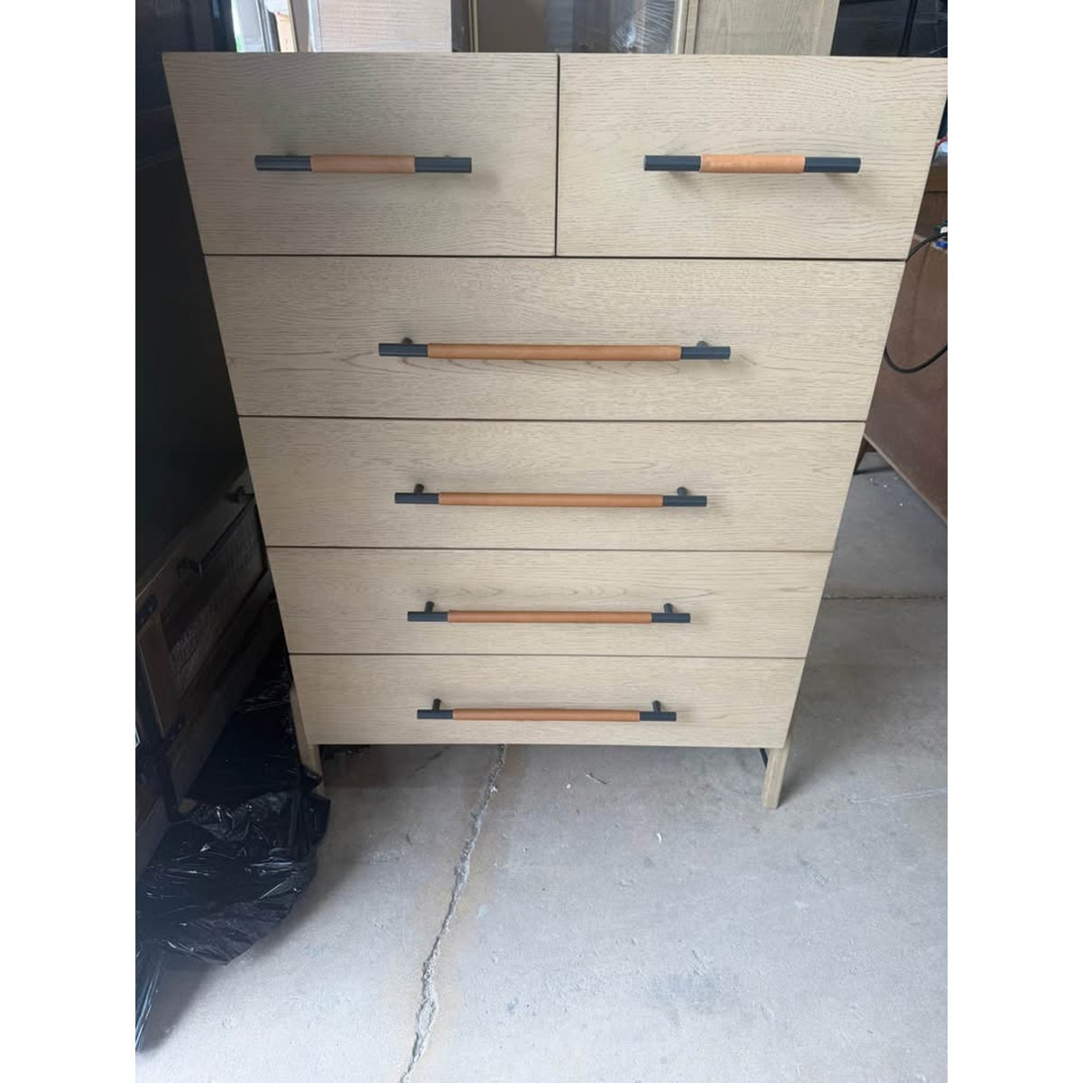 New Four Hands 6-Drawer Tall Dresser – $1,599 Retail – Yucca Oak - Open Box – Delivery Available