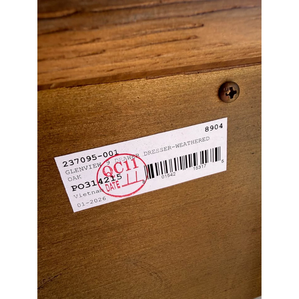 New Four Hands Glenview 9-Drawer Dresser – Weathered Oak – $3,199 Retail – Delivery Available