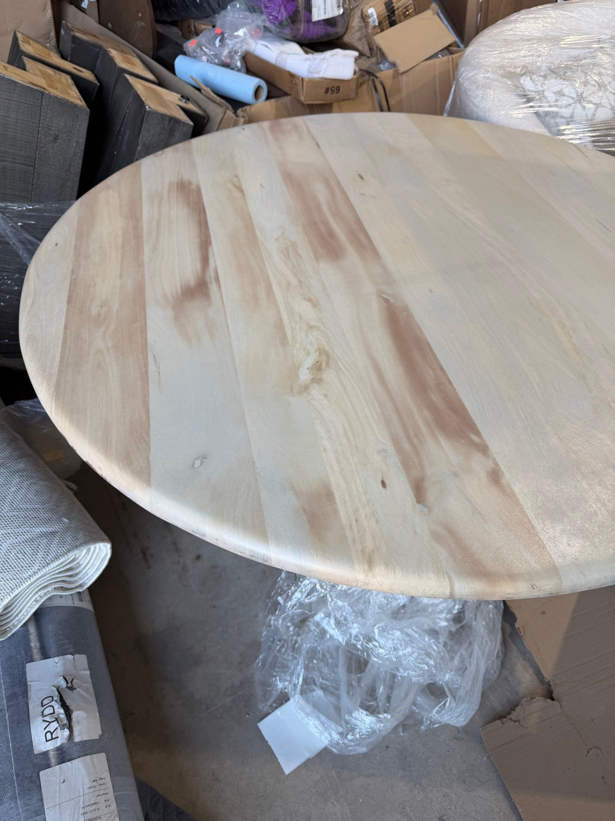 New Creative Co-Op Kashida 47″ Mango Dining Table — Round Pedestal Table — Delivery Available