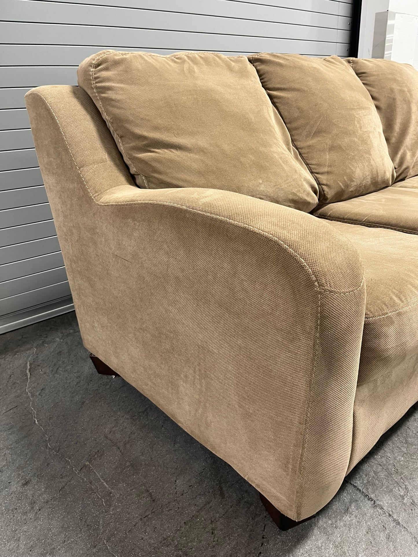 Corner Sectional Sofa Couch - Ashley Furniture - Reversible Chaise - Light Brown Delivery Available