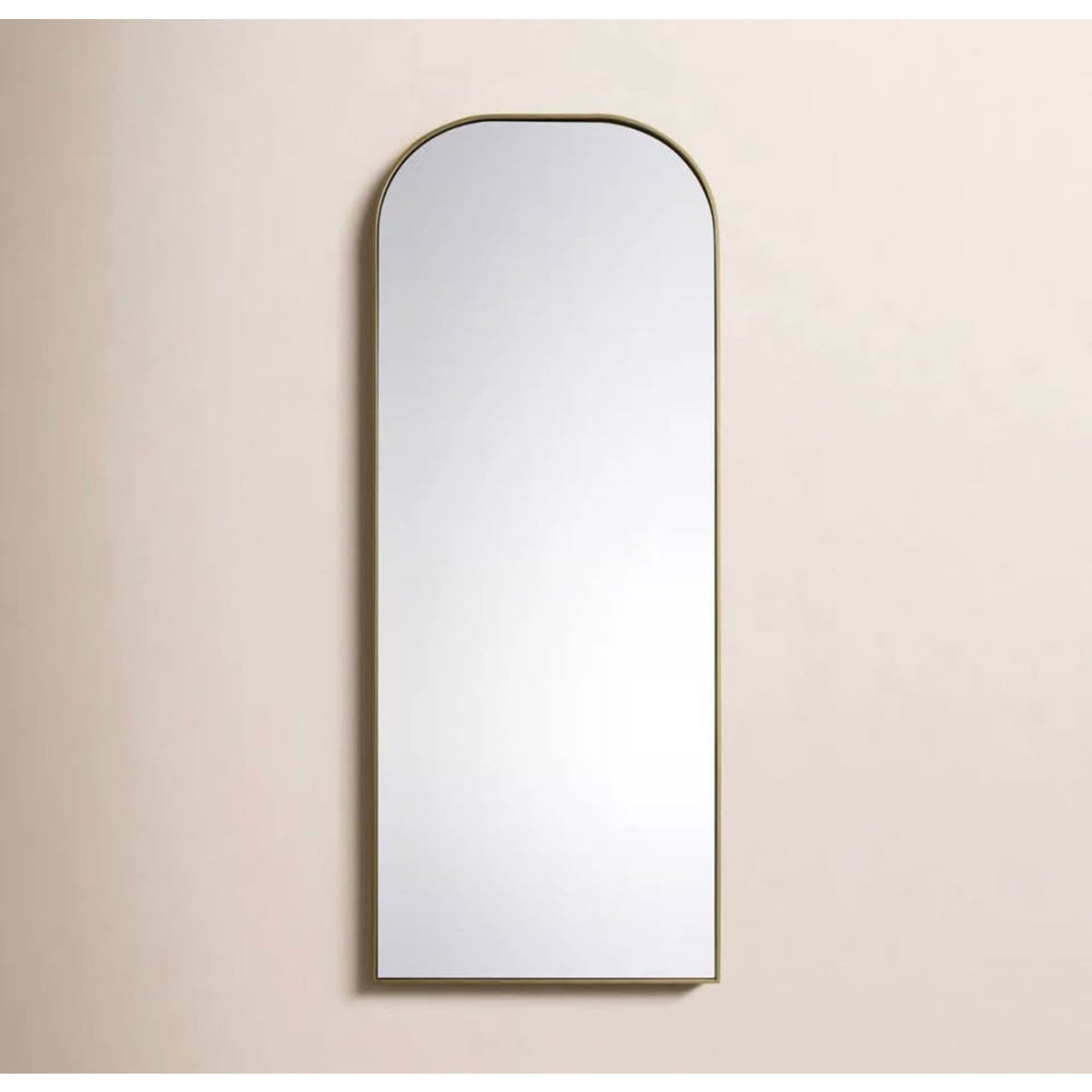 New 72” Brass Arched Floor Mirror – $436 Retail – Open Box – Delivery Available