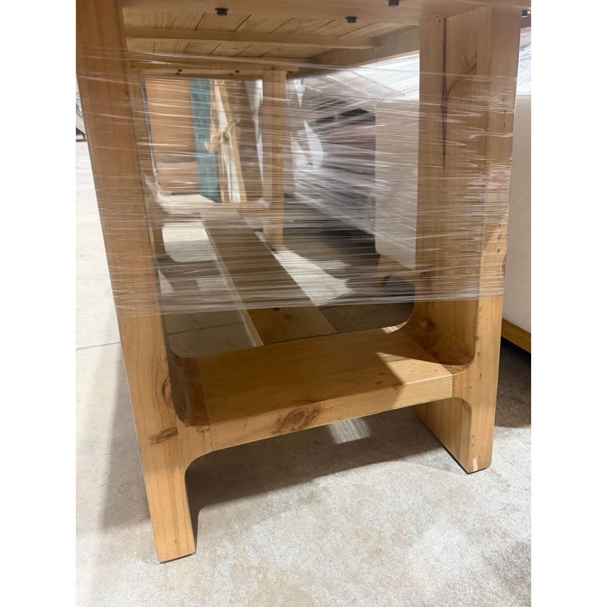 Solid Wood Rustic Farmhouse Dining Table 79” - Open Box - $1,300 Retail - Delivery Available