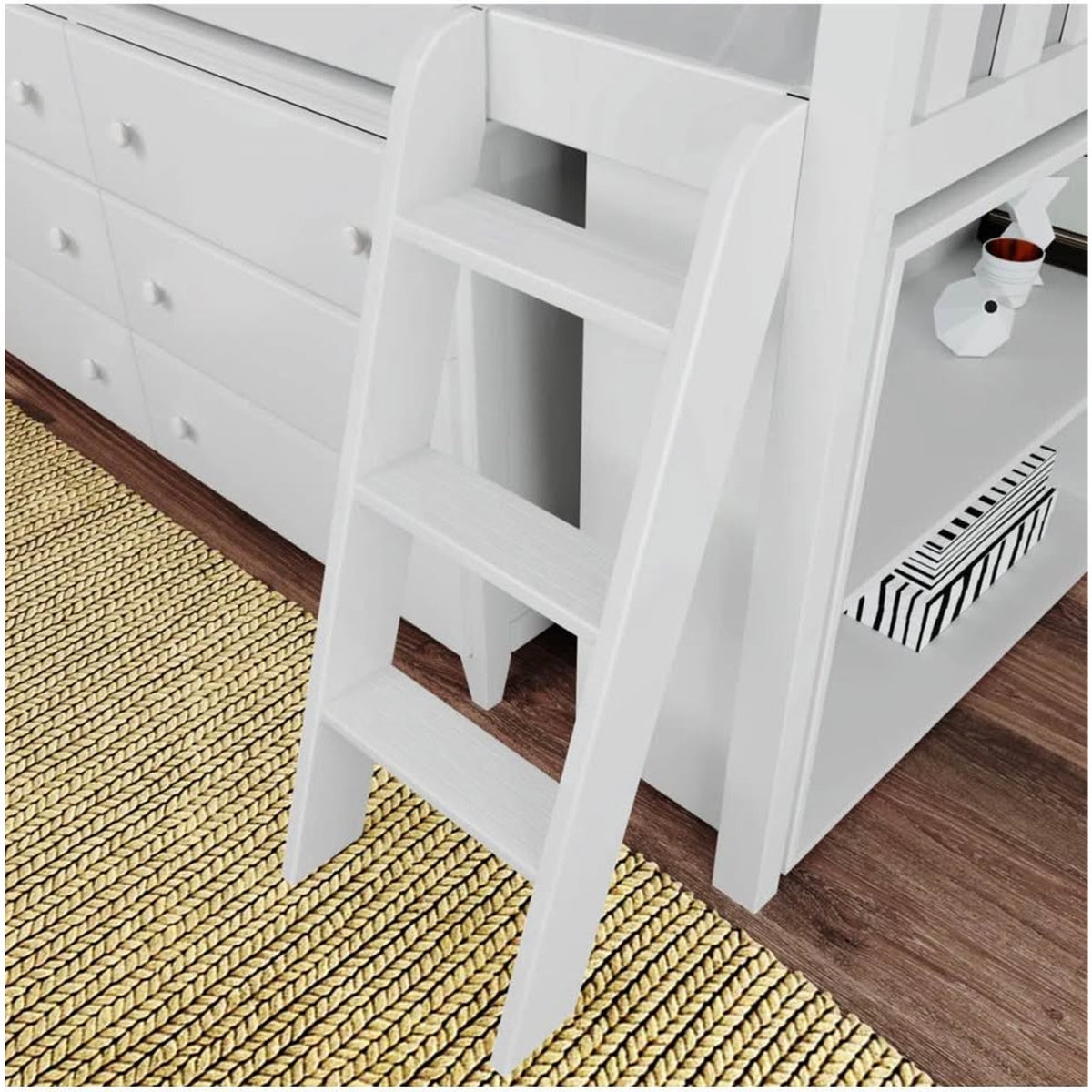 Twin Solid Wood Loft Bed w/ Dresser & Bookcase – $1,999 Retail – Open Box – Delivery Available