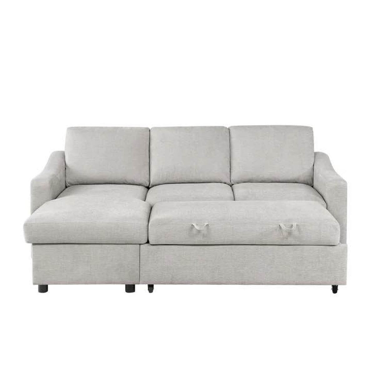 Costco Coddle Aria Sleeper Sofa with Reversible Chaise | Beige Sectional Sleeper | Storage Chaise
