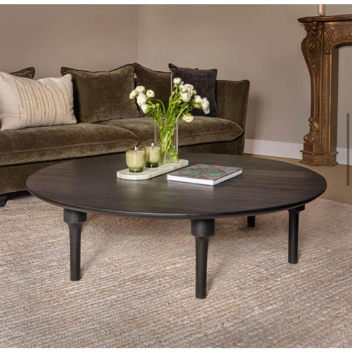 Joss & Main Oversized Round Mango Wood Coffee Table – Matte Black
Retail: $1,199 | New Open Box
