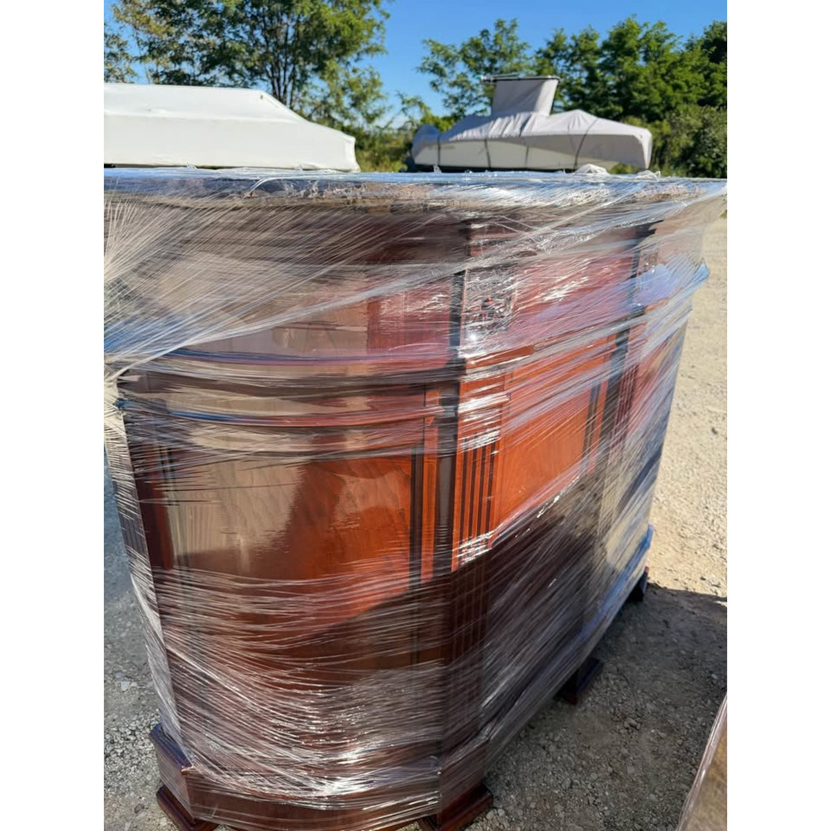 New Vintage Style Home Bar with Marble Top – $2,399 Retail – Delivery Available
