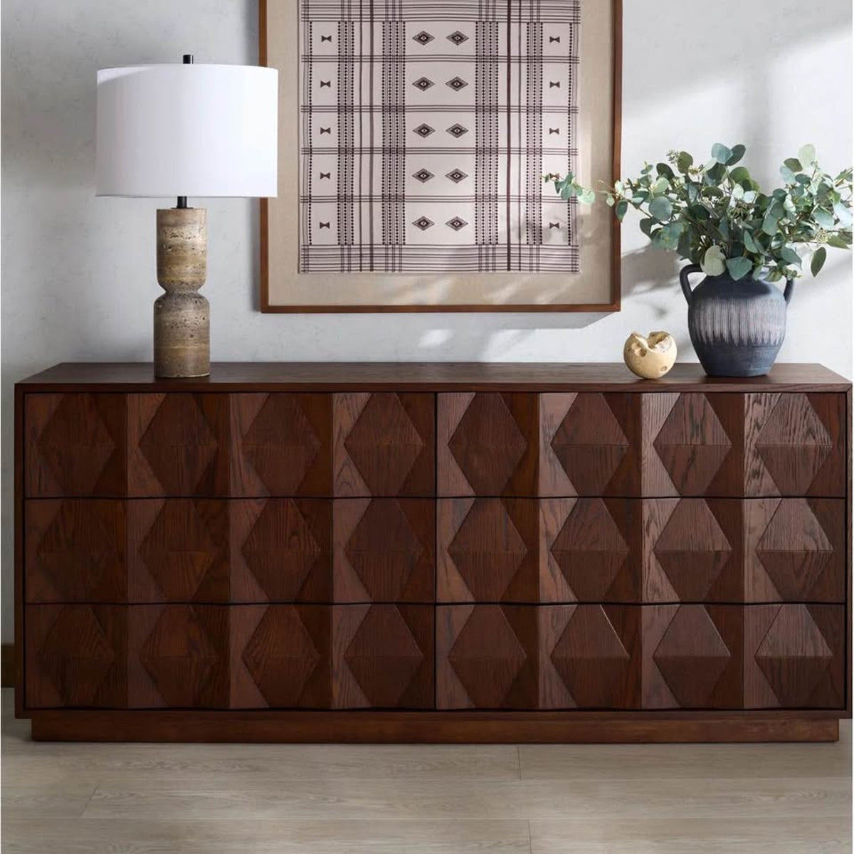 New AllModern Baylor 63” Walnut Double Dresser – $2,165 Retail – Delivery Available