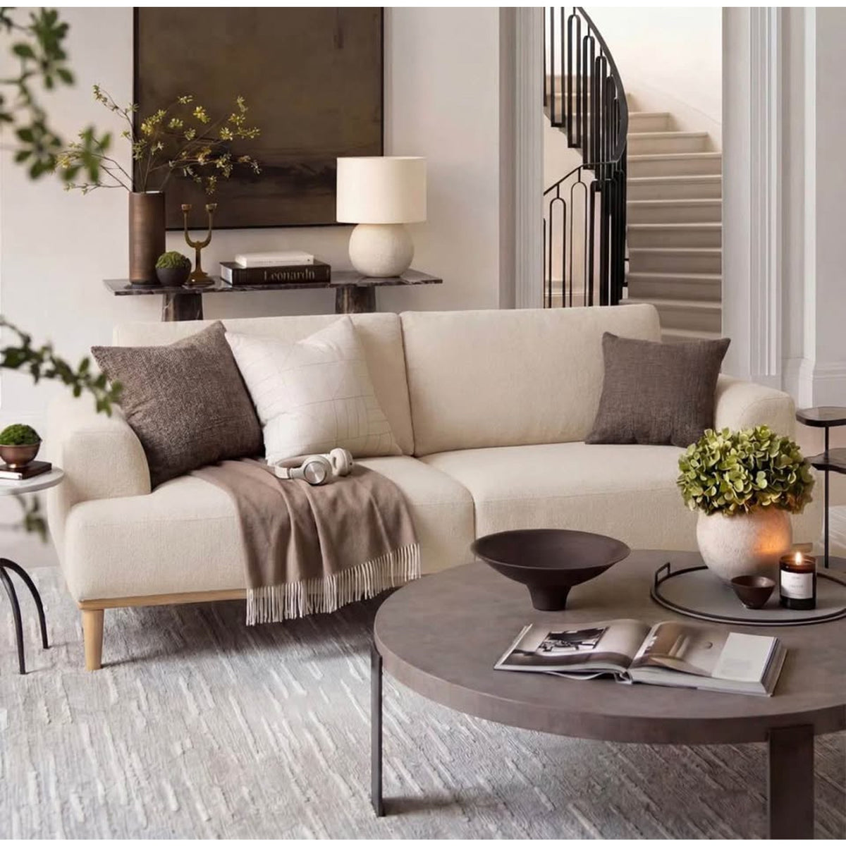 New 84” Khaki Sofa – $1,300 Retail – Delivery Available