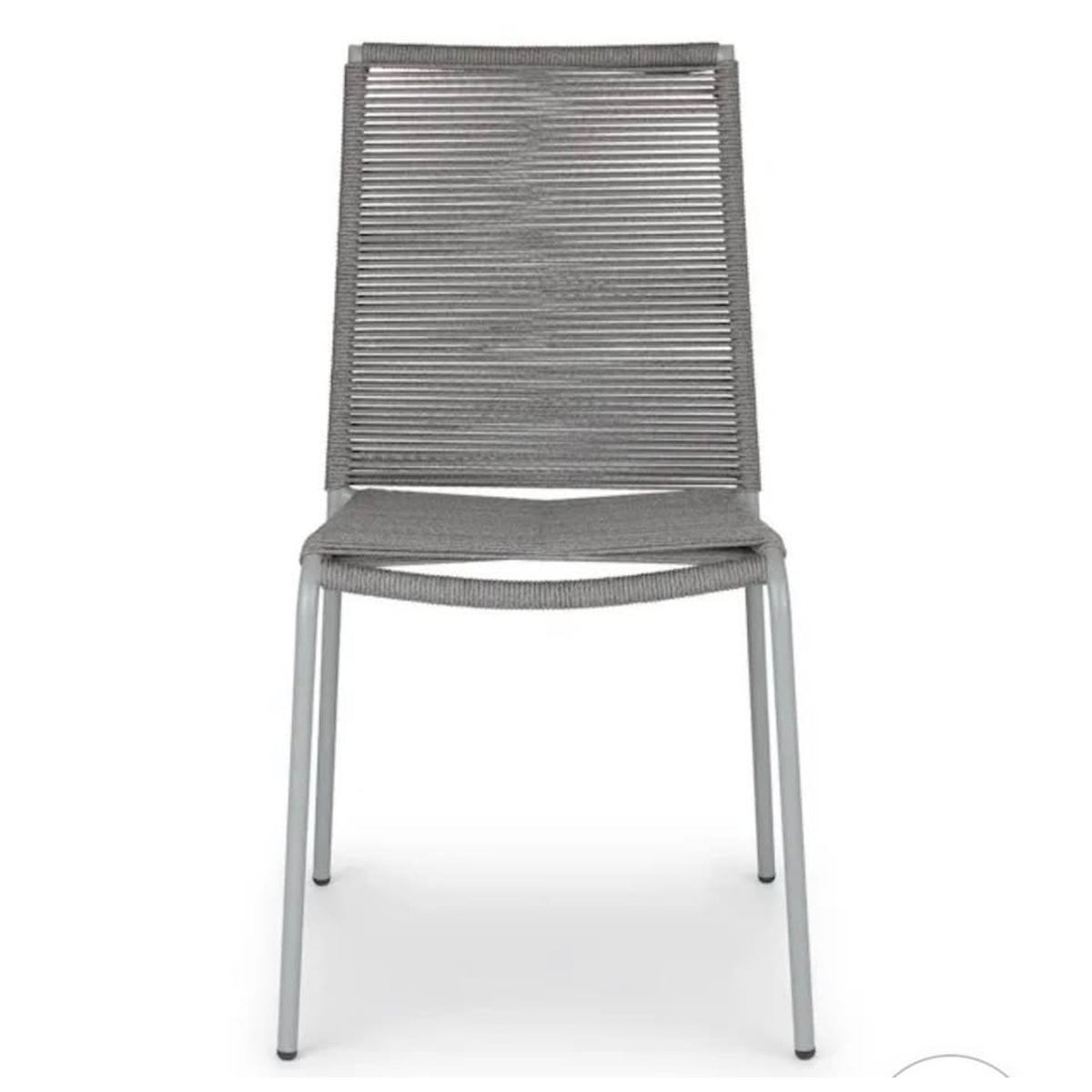 Set of 4 Article Zina Outdoor Stackable Dining Chairs – Heathered Gray – New Open Box Delivery Avail