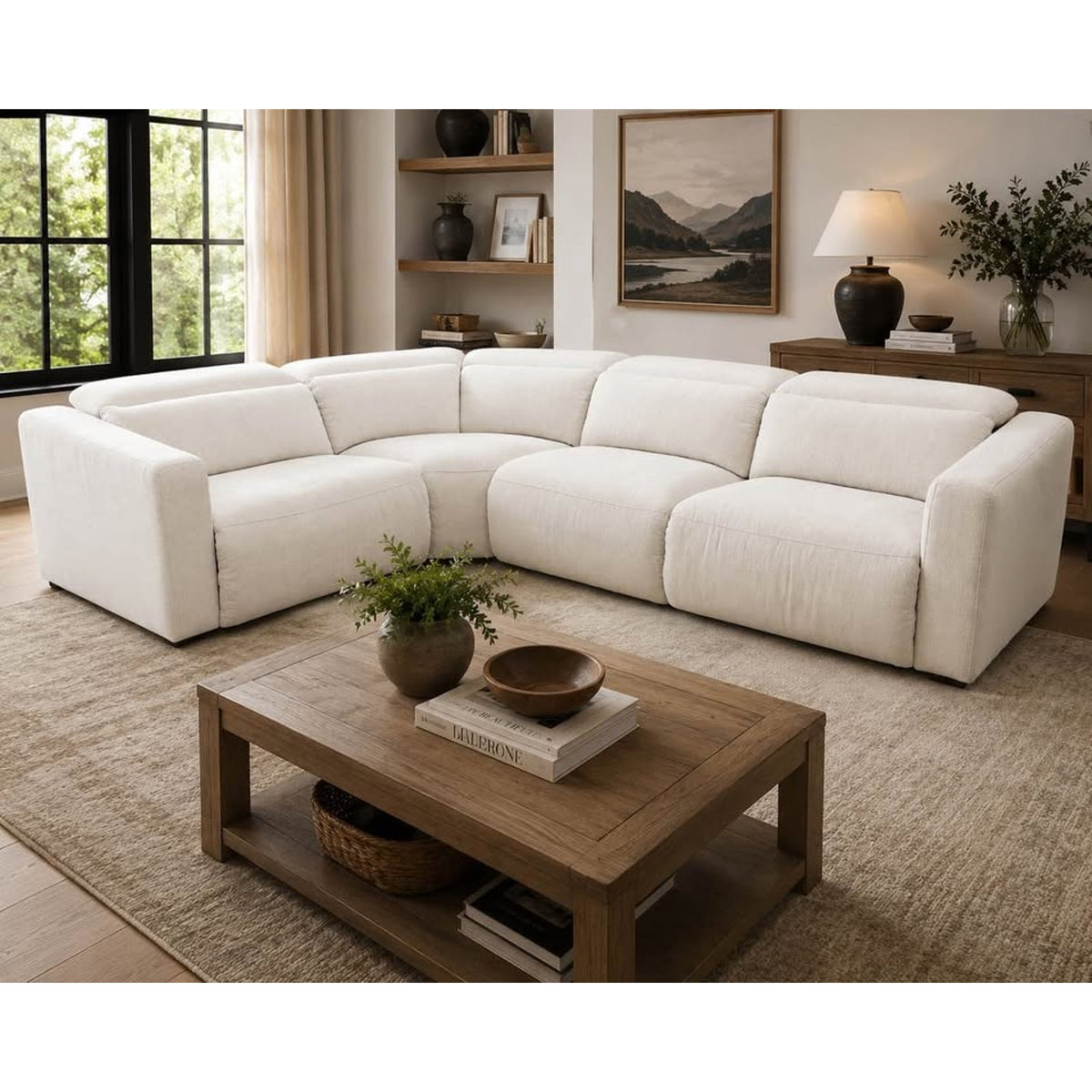 Modern 4-Piece Power Reclining Sectional | Reversible Layout | New Open Box - Delivery Available