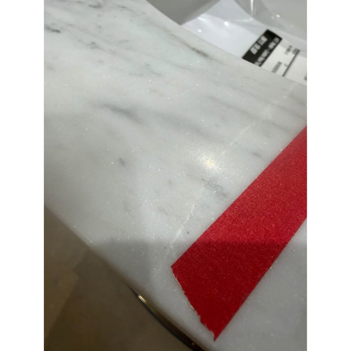 New 30” Navy Blue Bathroom Vanity – Carrara Marble Top – Retail $1,410 – Delivery Available