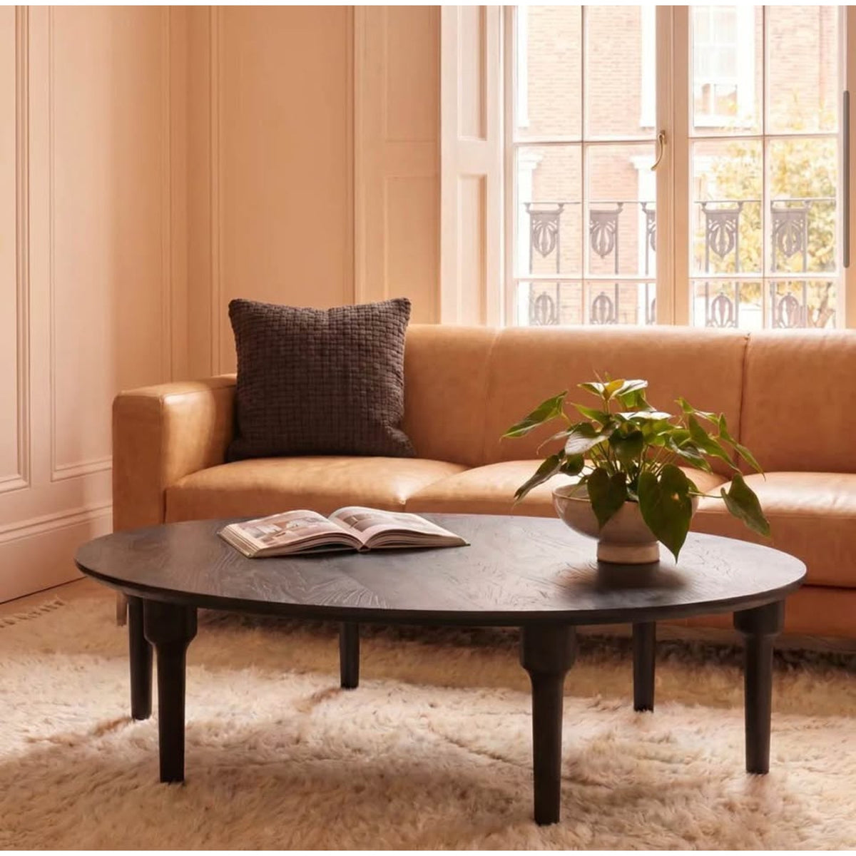 Joss & Main Oversized Round Mango Wood Coffee Table – Matte Black
Retail: $1,199 | New Open Box