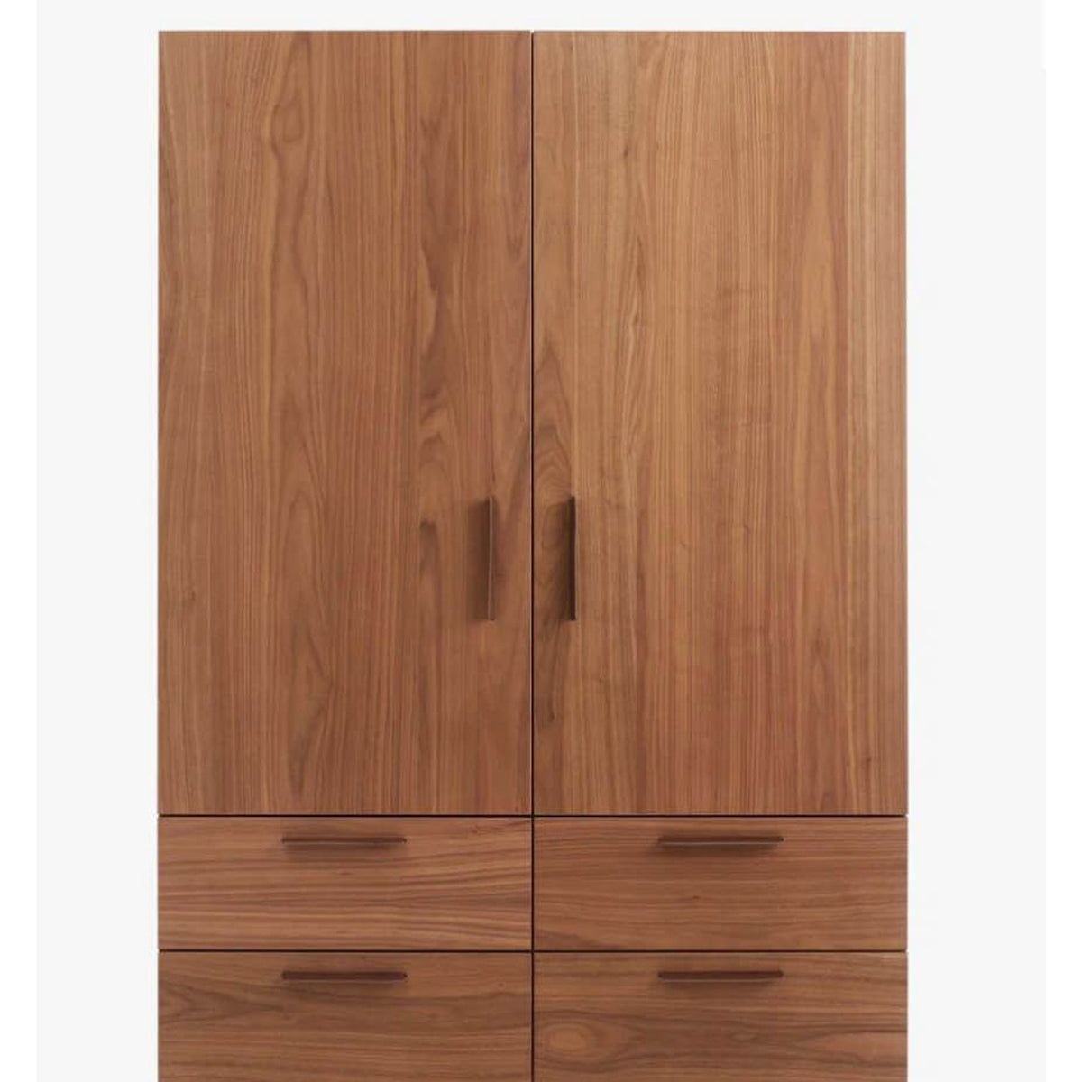 New Modern Walnut Designer Wardrobe Armoire Cabinet Storage 44” Blu Dot - Delivery Available