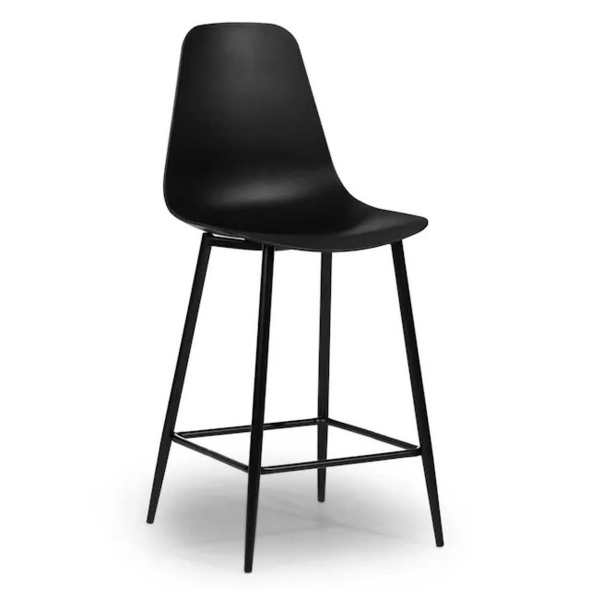 Set of 4 Article Svelti Counter Stools – Pure Black – New Open Box - Delivery Available