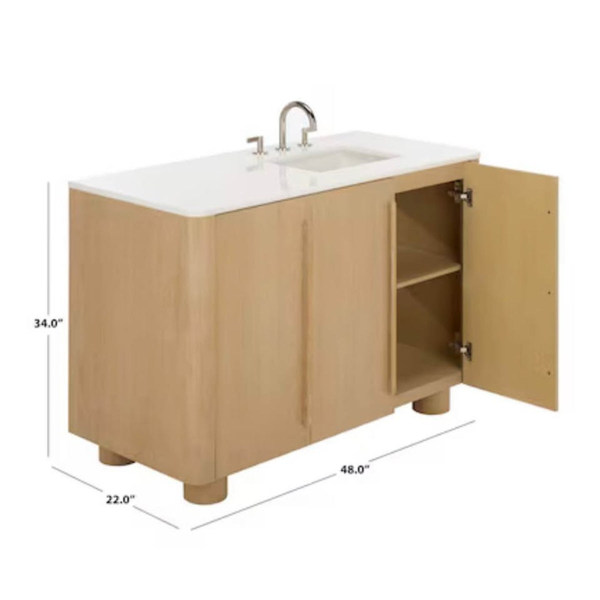 Safavieh Couture Cindybella 48” Single Bathroom Vanity – New Open Box $1100 Retail - Delivery