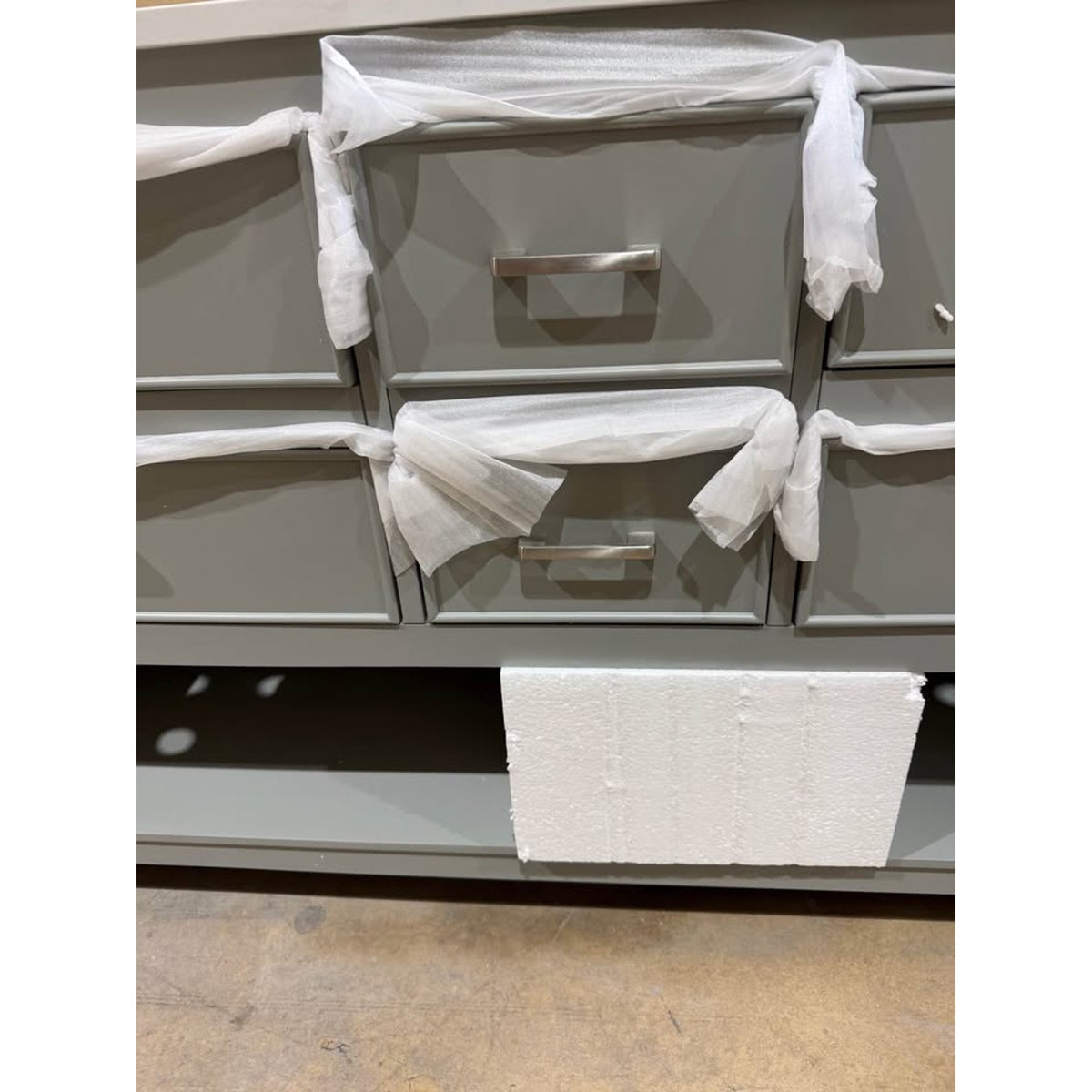 60” Gray Double-Sink Bathroom Vanity – Approx. $1,700 Retail – Delivery Available