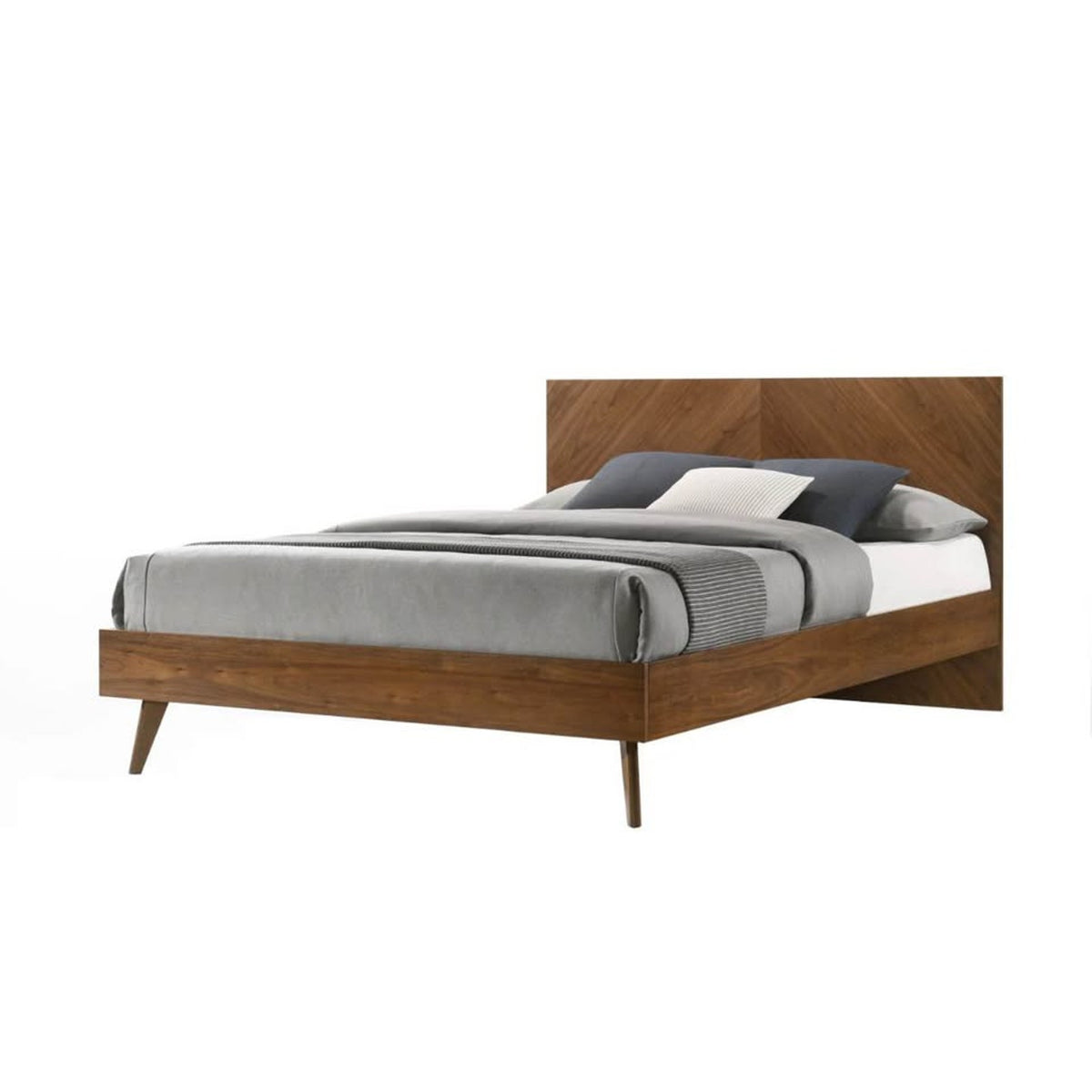 New Eastern King Walnut Platform Bed – $1,940 Retail – Open Box – Delivery Available