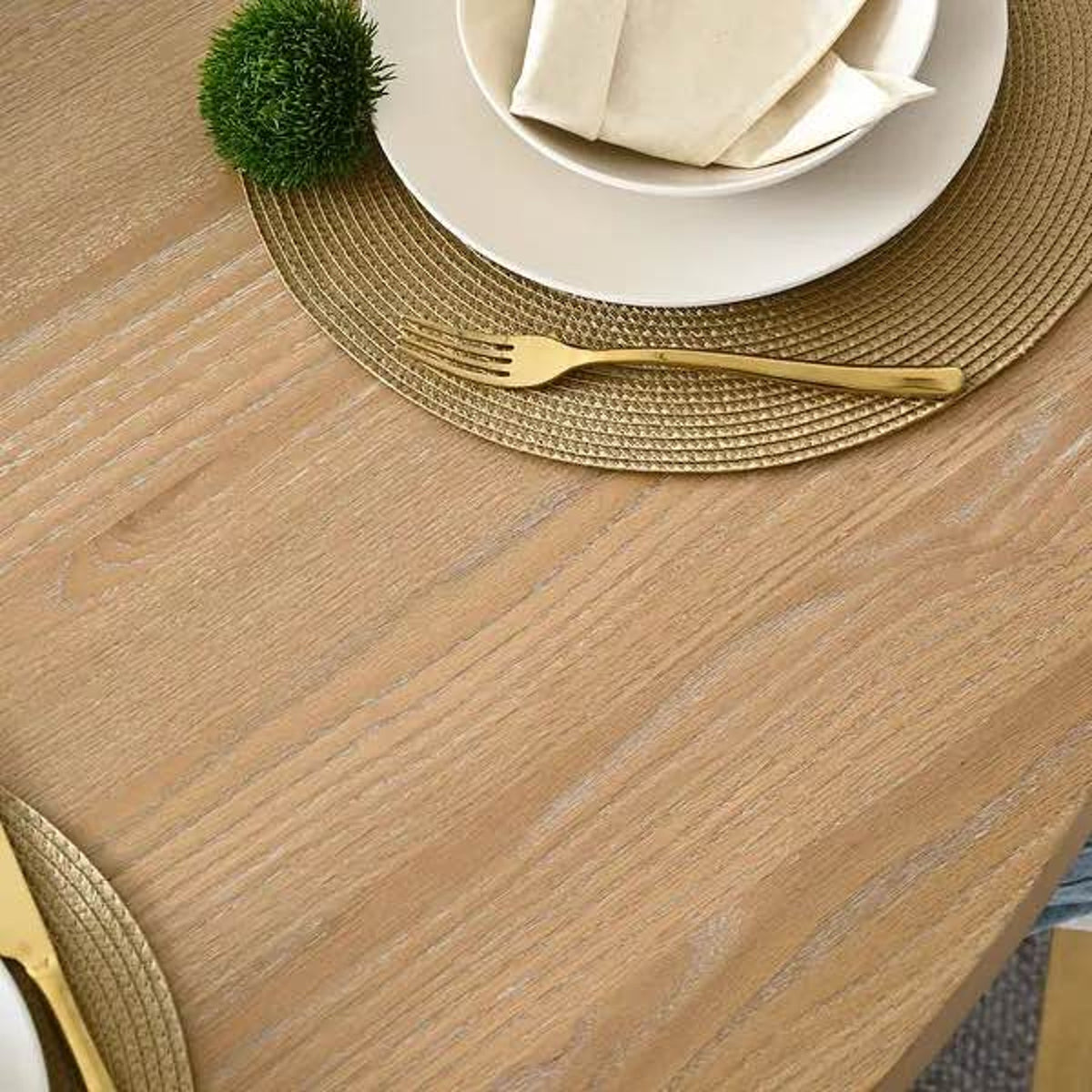 New 60” Round Oak Pedestal Dining Table – $1,280 Retail – open box - Delivery Available