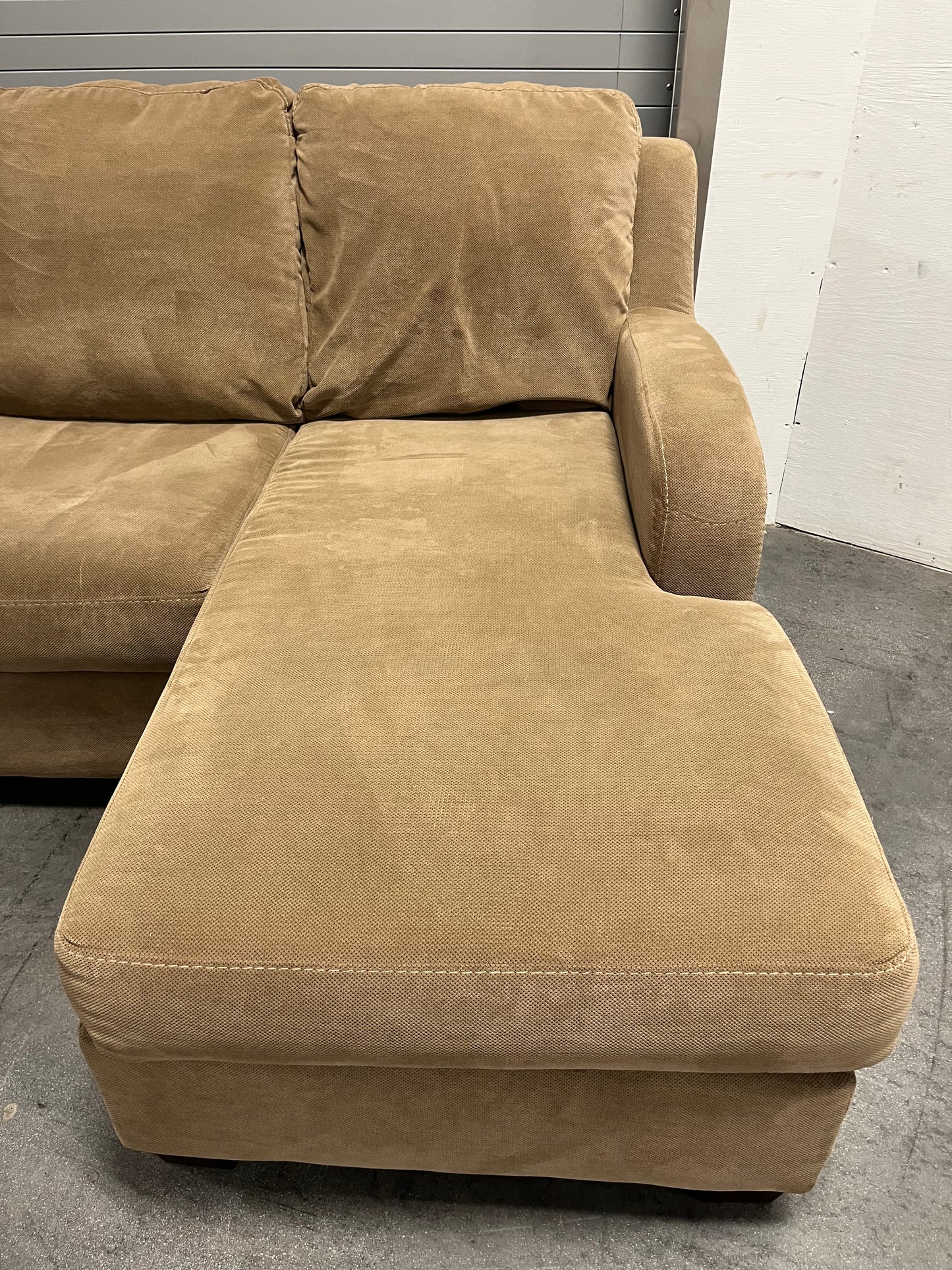 Corner Sectional Sofa Couch - Ashley Furniture - Reversible Chaise - Light Brown Delivery Available