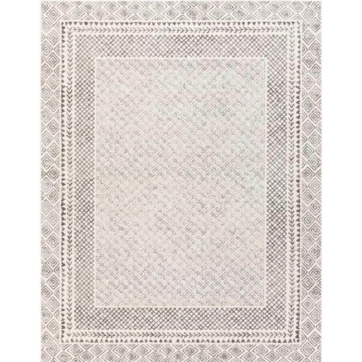 New 9x12 Surya Calvo Area Rug – Neutral Beige/Charcoal – Modern Textured - Delivery Available