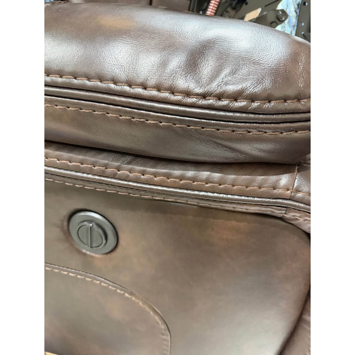 Brown Reclining Sectional with Console & Cupholders - Open Box - $2,800 Retail - Delivery Available