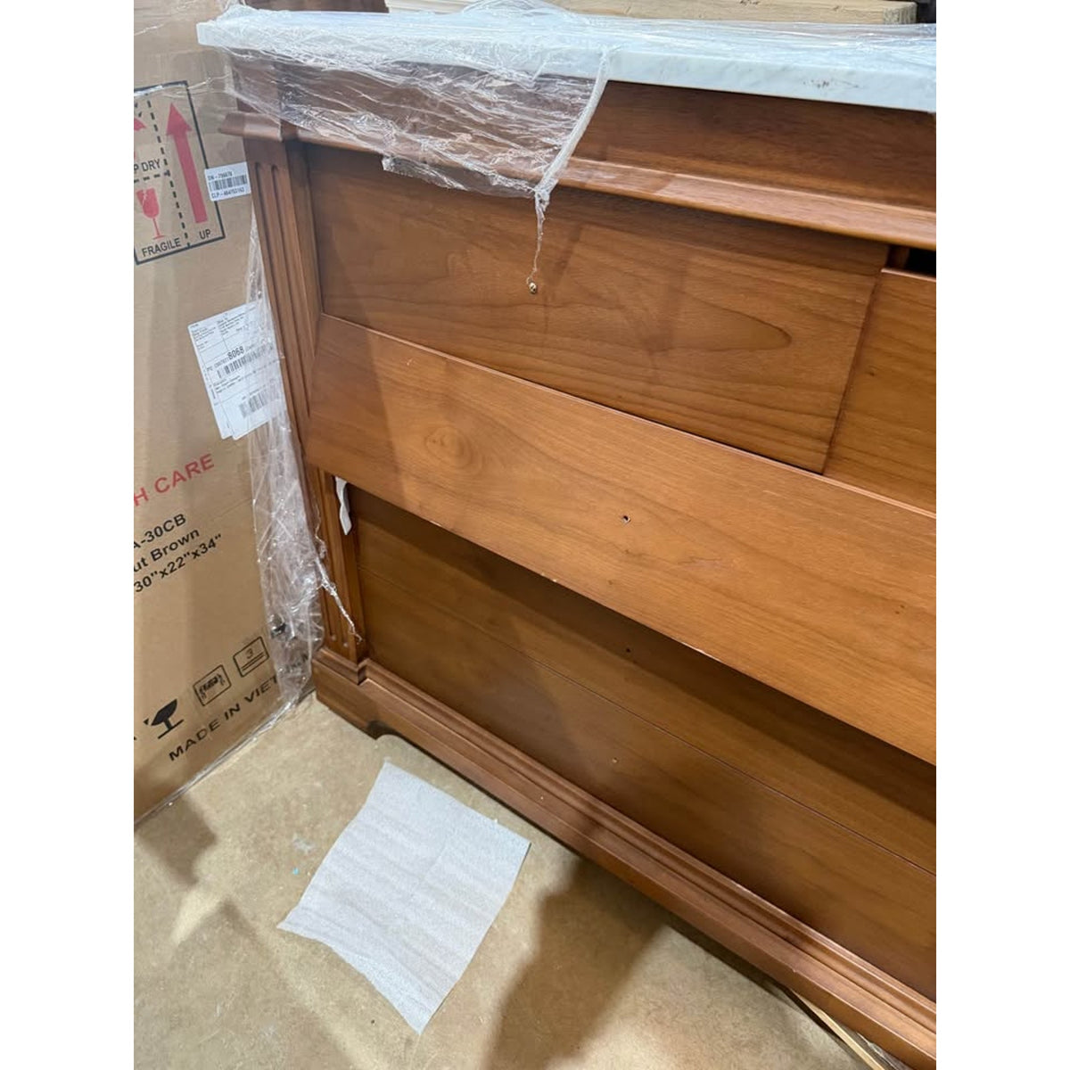 72” Carrara Marble Double Vanity – $6,999 Retail – Handyman Special – Delivery Available
