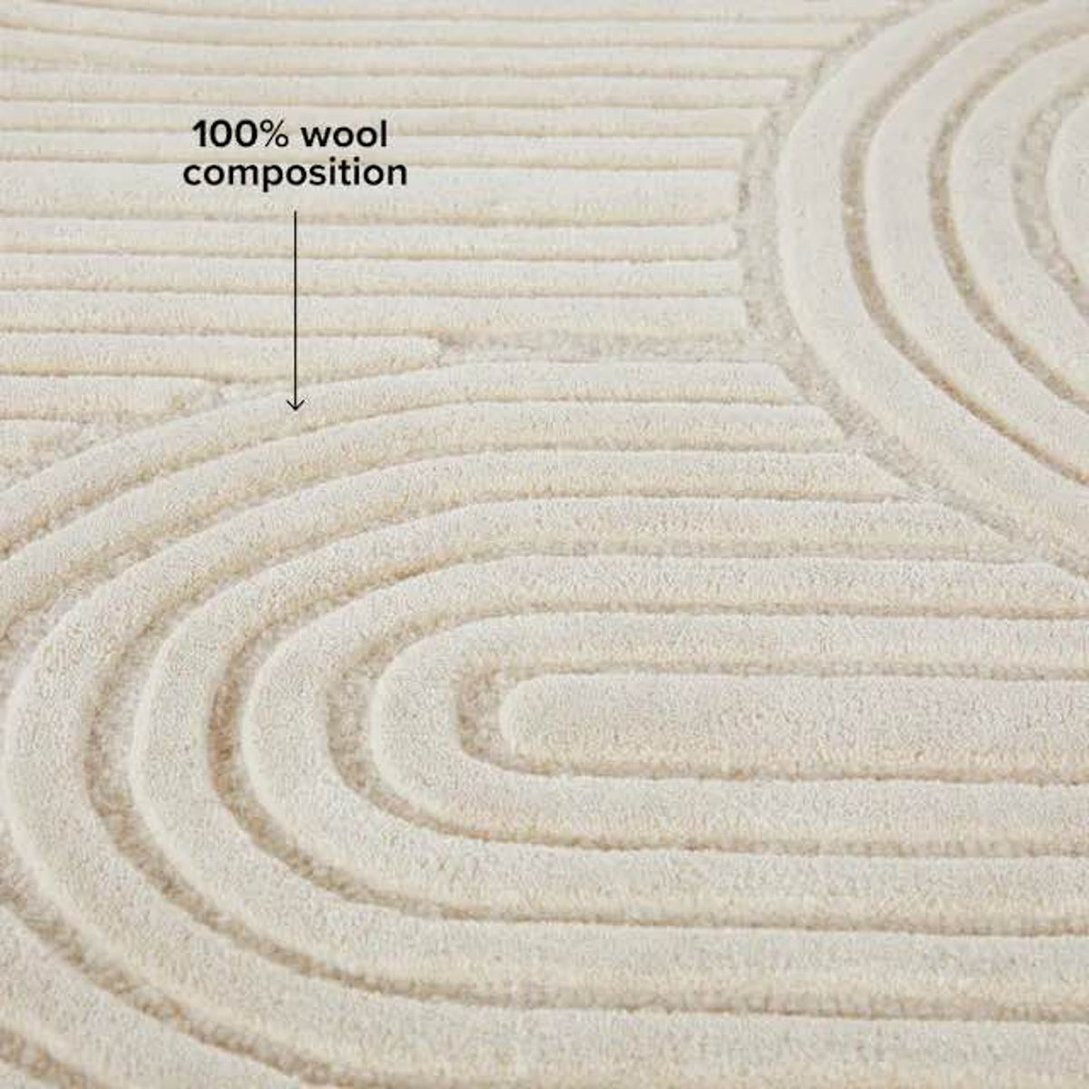 New Article Clem 9’ × 12’ Wool Rug – Arch Cream – $949 Retail – Factory Wrapped Delivery Available