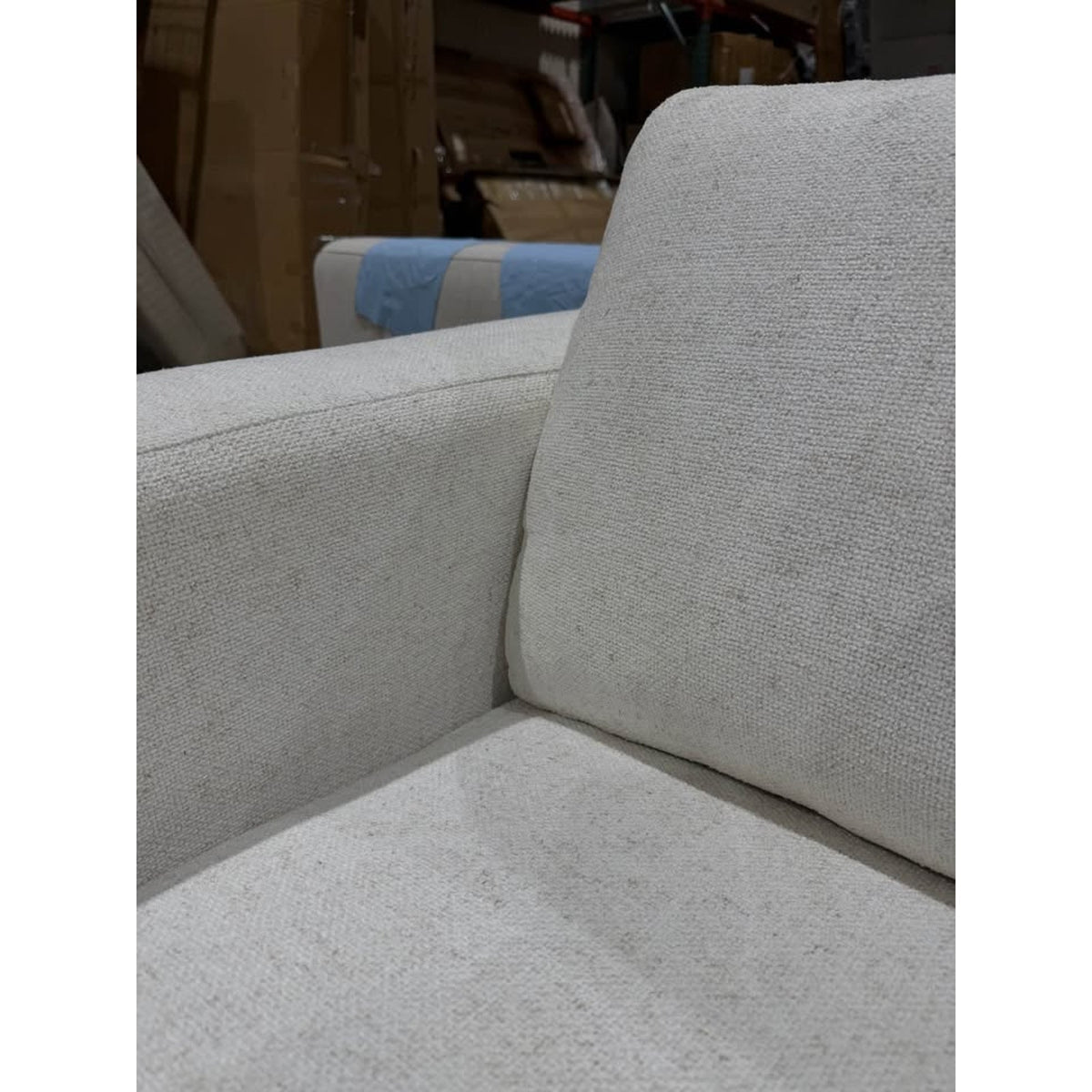 96” Oversized Ivory Down-Filled Sofa | New Open Box | Deep Seat Luxury Couch - Delivery Available