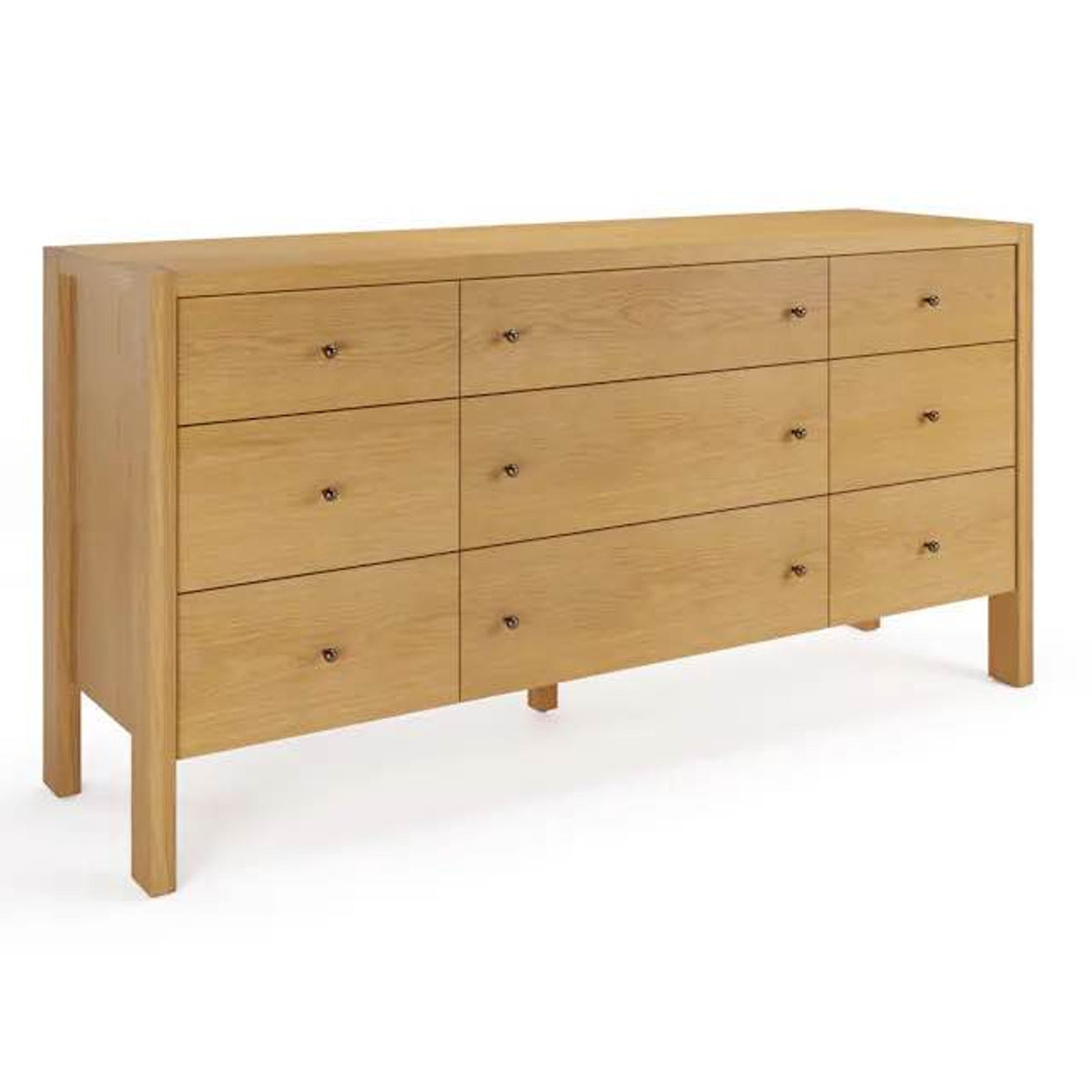 Article | 9-Drawer Triple Dresser | Cassie - Natural Oak | Retail $1799 Open Box Delivery Available