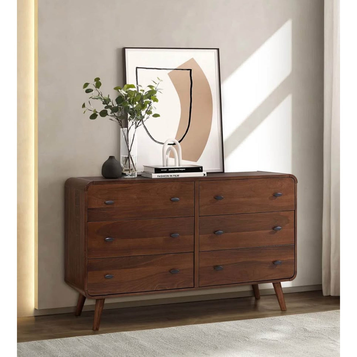 Kegan 61” Wide 6-Drawer Dresser – Espresso – New Open Box $900 Retail “Blemish” Delivery Available