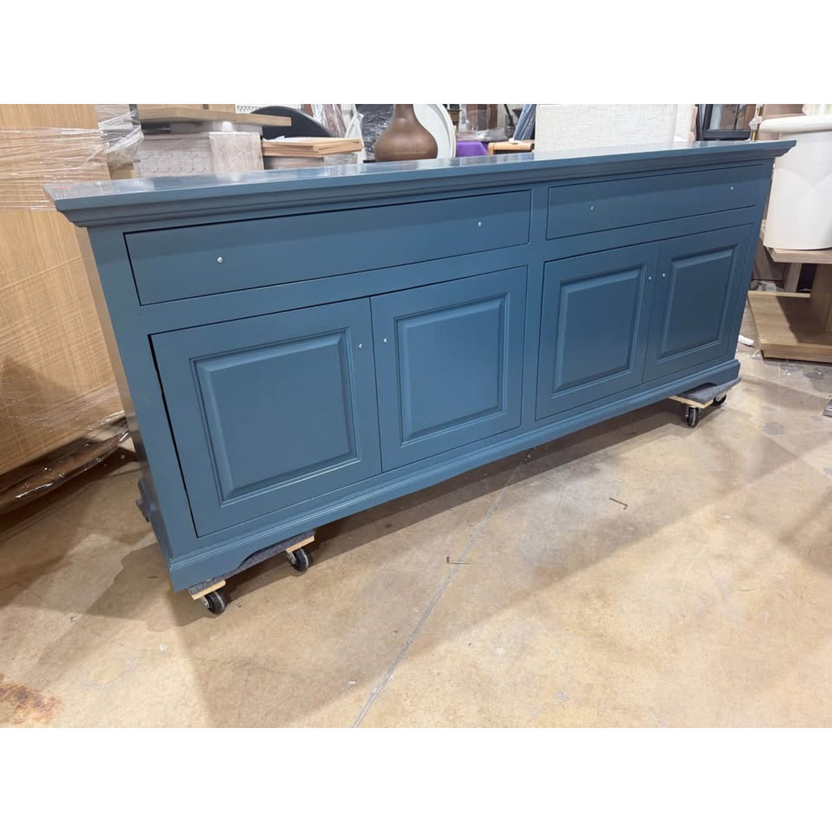 81” Blue Sideboard / Buffet Cabinet – Media Console - New Open Box - Delivery Available