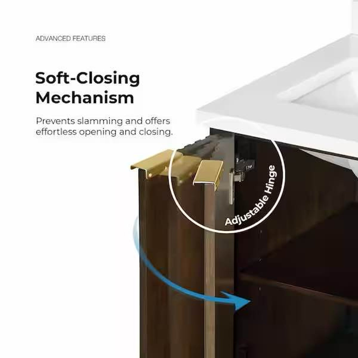 OVE Decors Gabi 24” Bathroom Vanity – Dark Walnut – $759 Retail “open box” Delivery Available